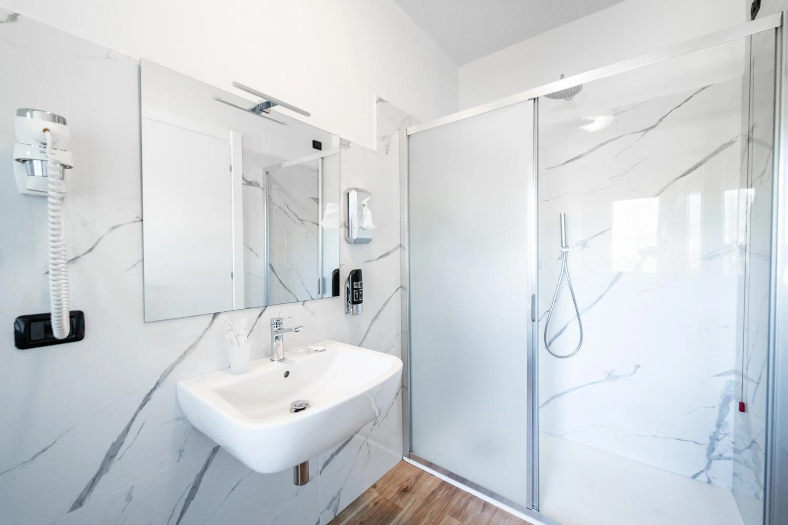 Bathroom in EcoHotel Ristorante Milano