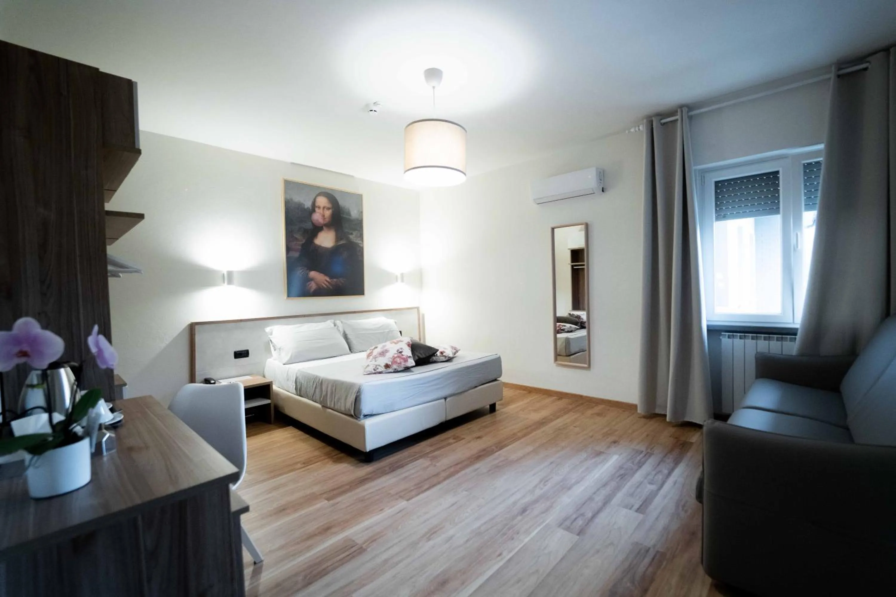 Bed in EcoHotel Ristorante Milano