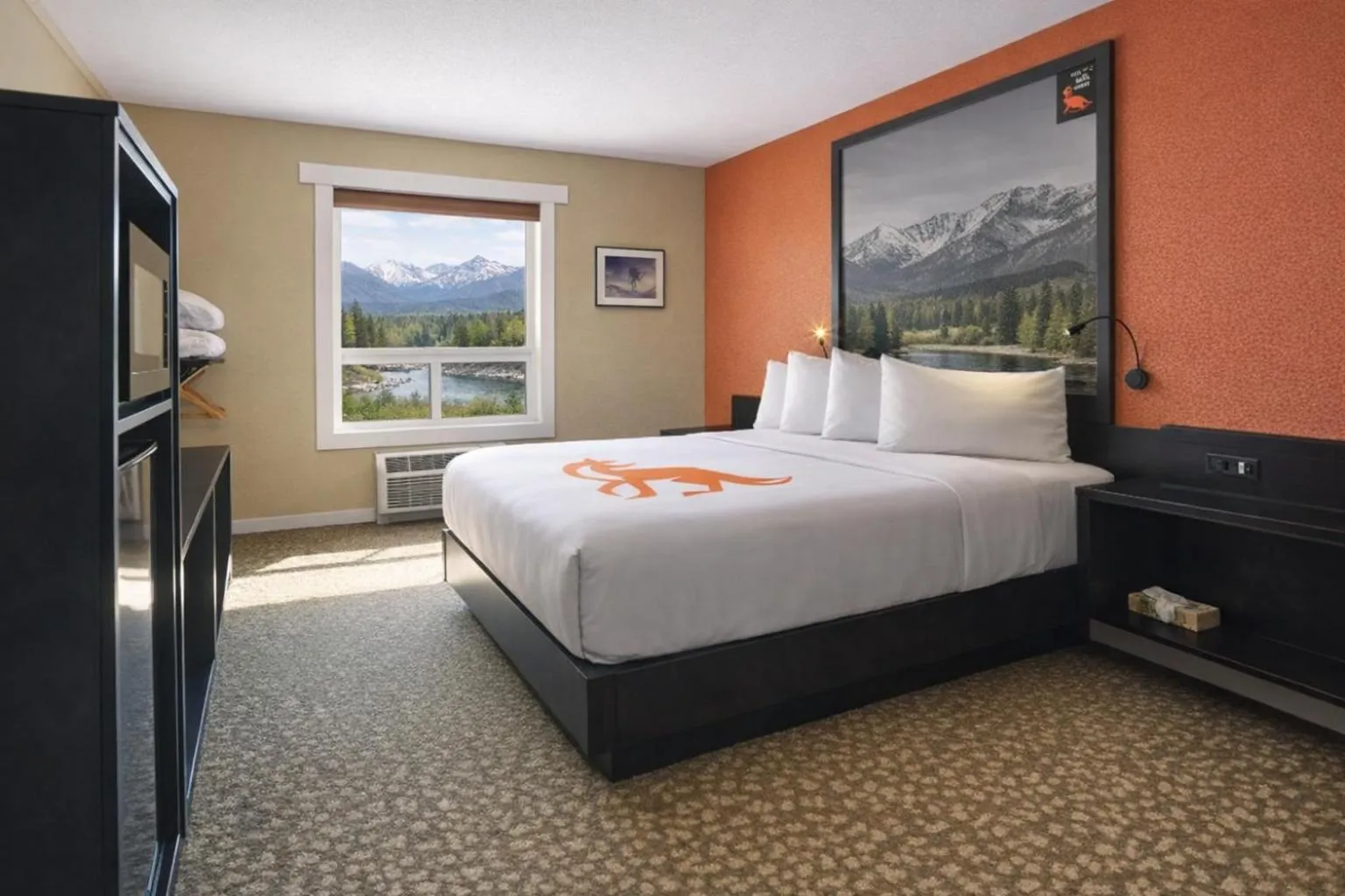 Bed in Fernie Fox Hotel