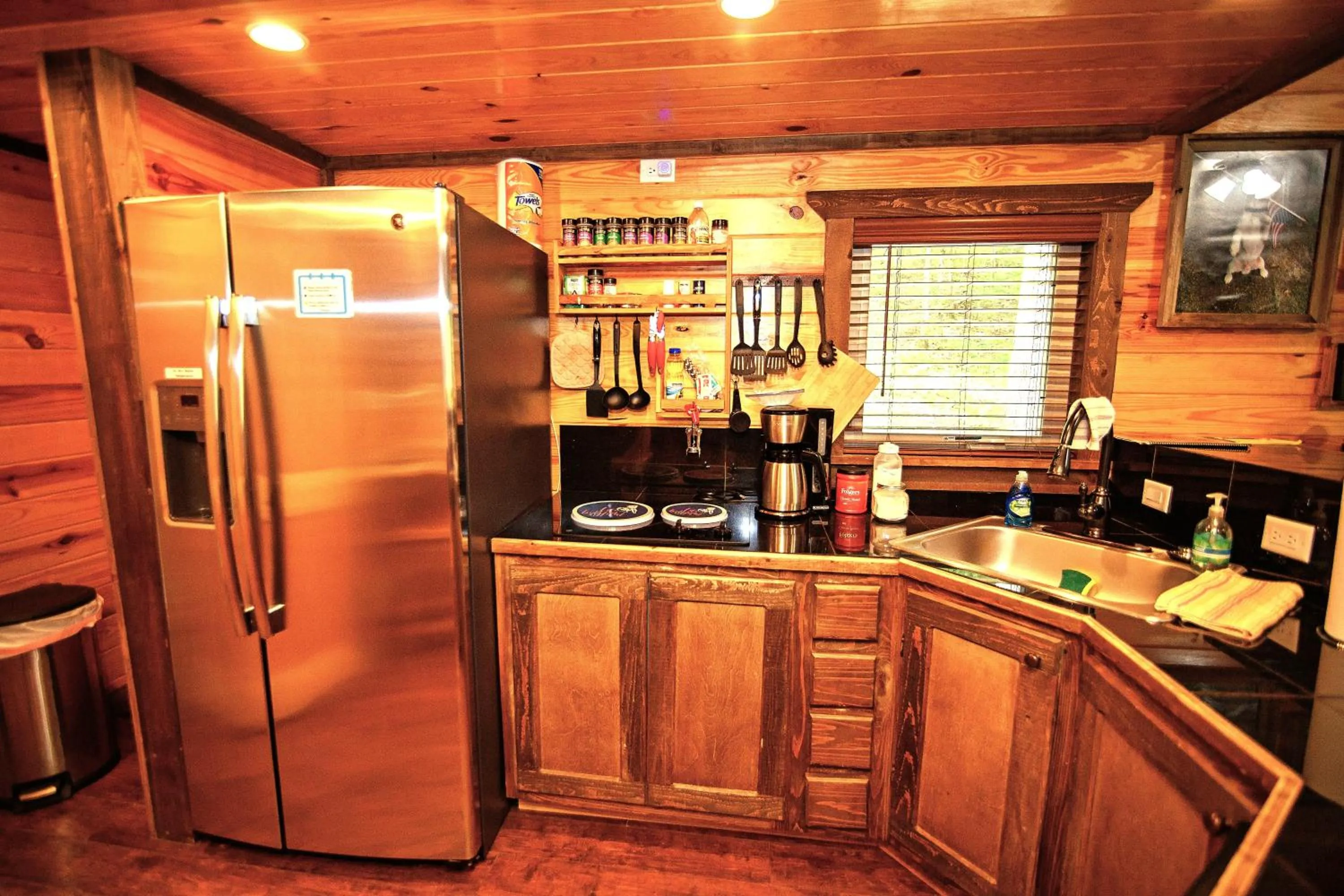kitchen in The Codex - Parker Creek Bend Cabins