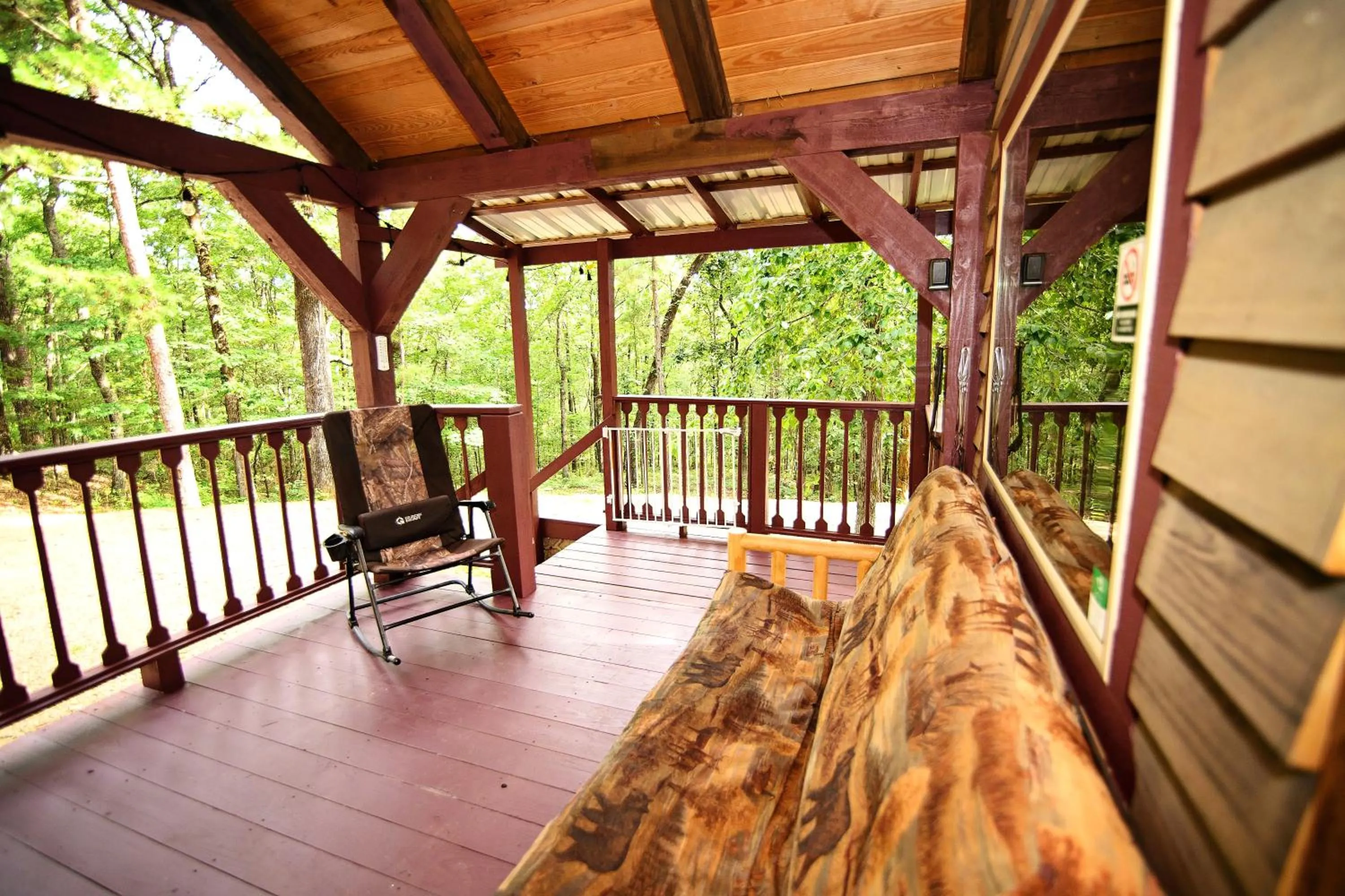 Balcony/Terrace in The Codex - Parker Creek Bend Cabins