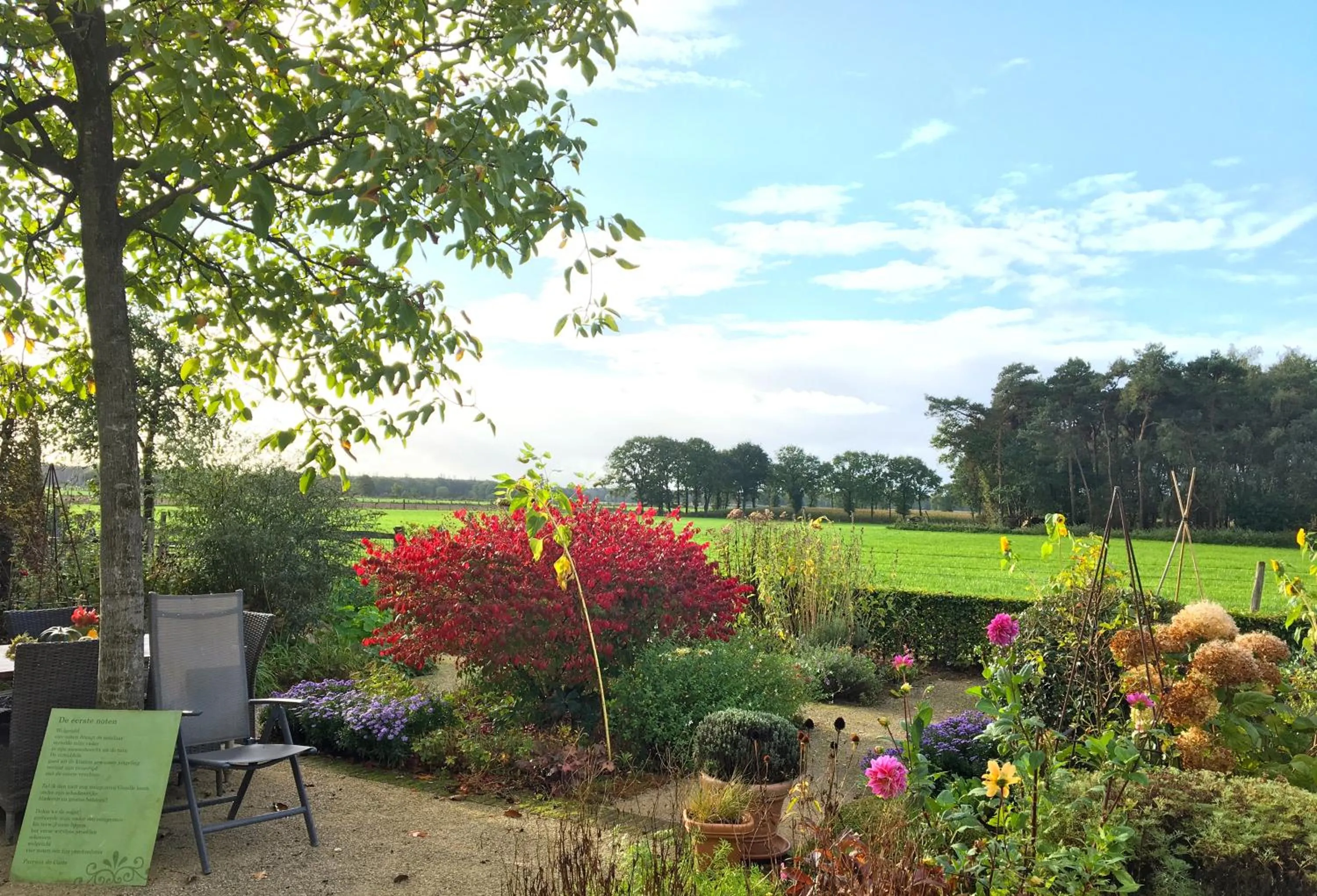 Garden in B&B Tuin der Zinnen