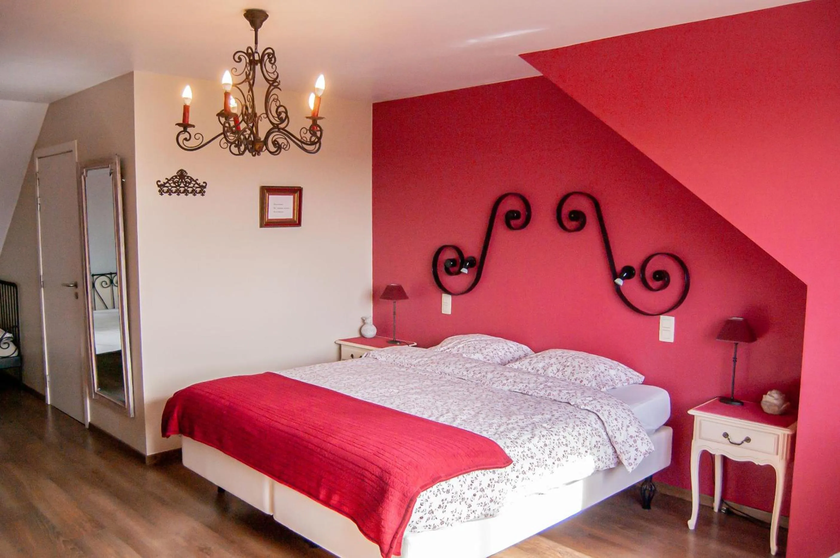 Bed in B&B Tuin der Zinnen