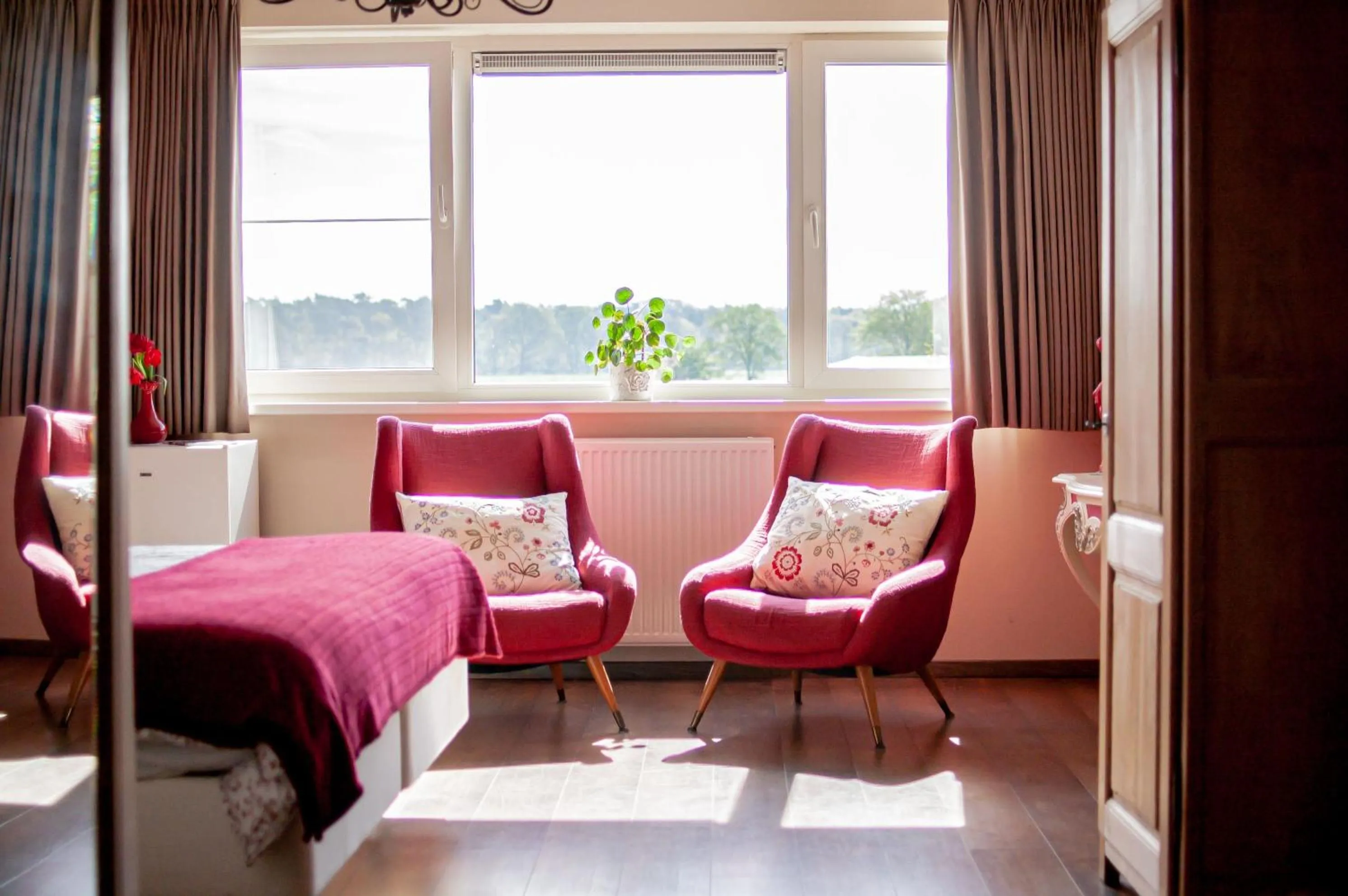 Bed in B&B Tuin der Zinnen