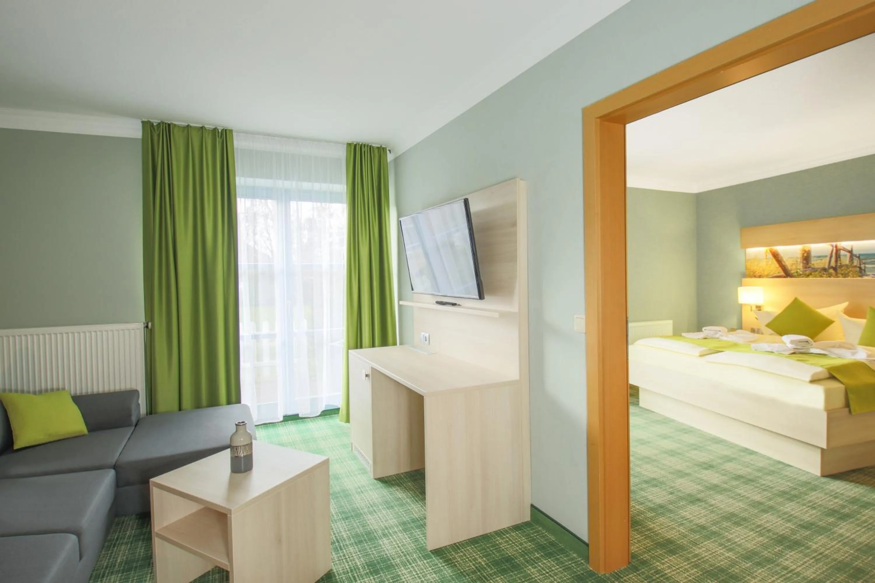 Photo of the whole room, Bed in Inselhotel Poel