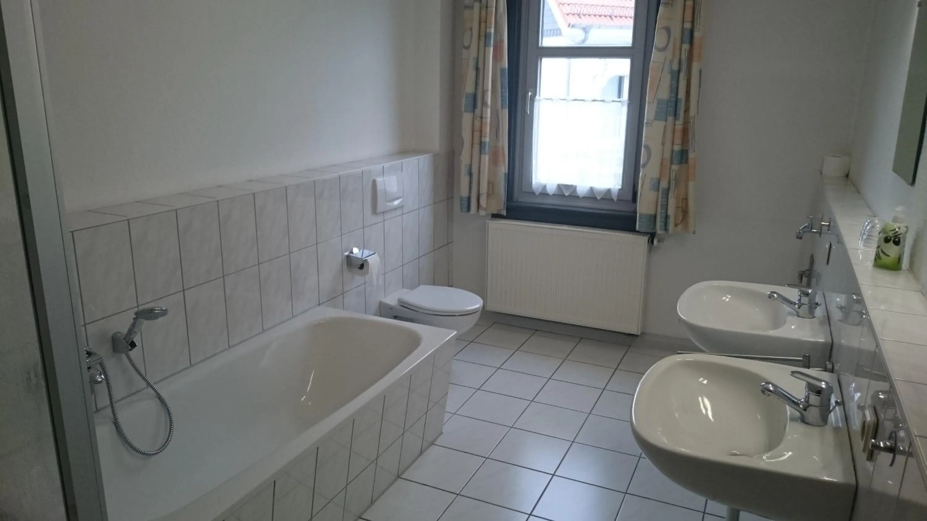 Bathroom in Gaststätte und Pension Felsenthal