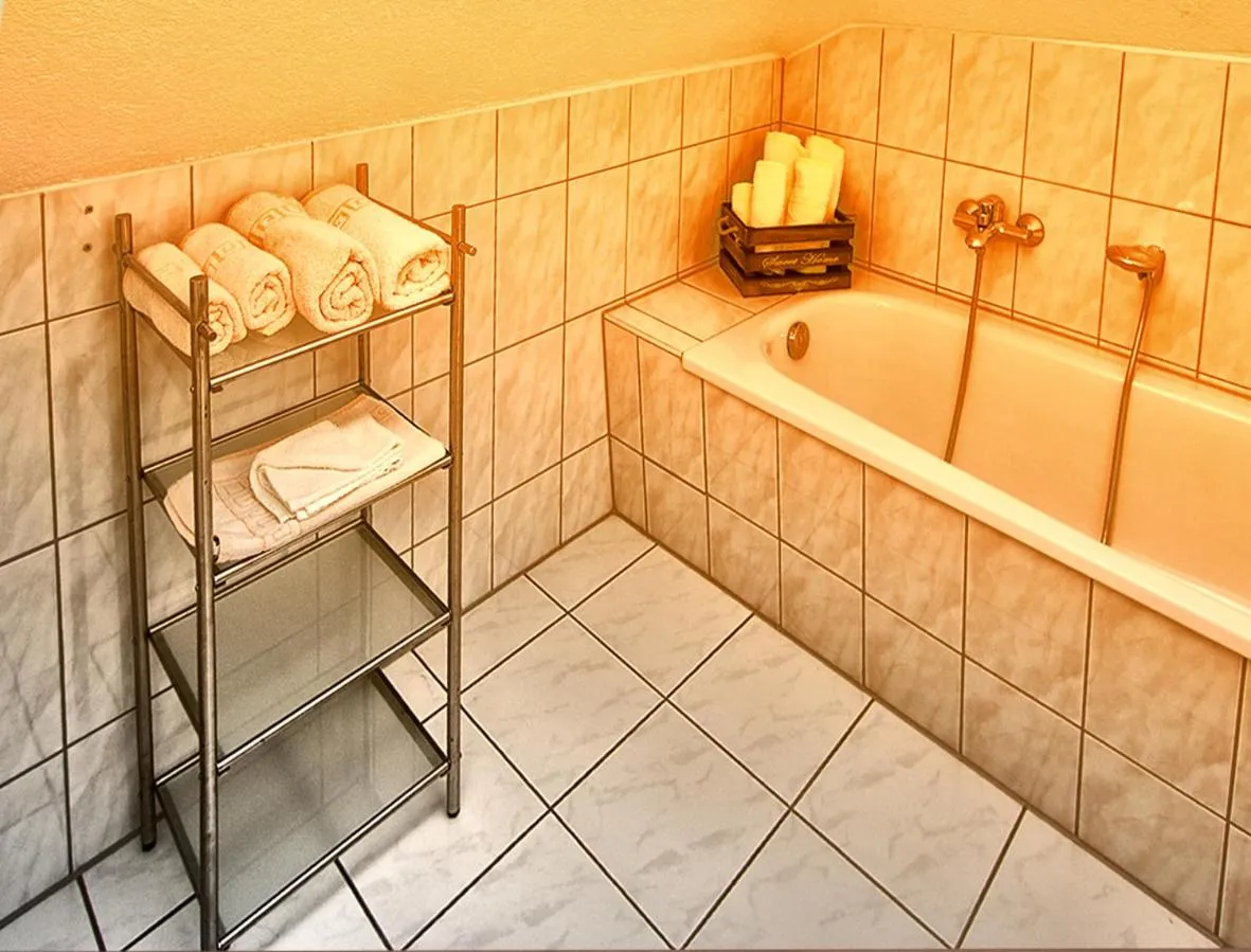 Bathroom in Gaststätte und Pension Felsenthal