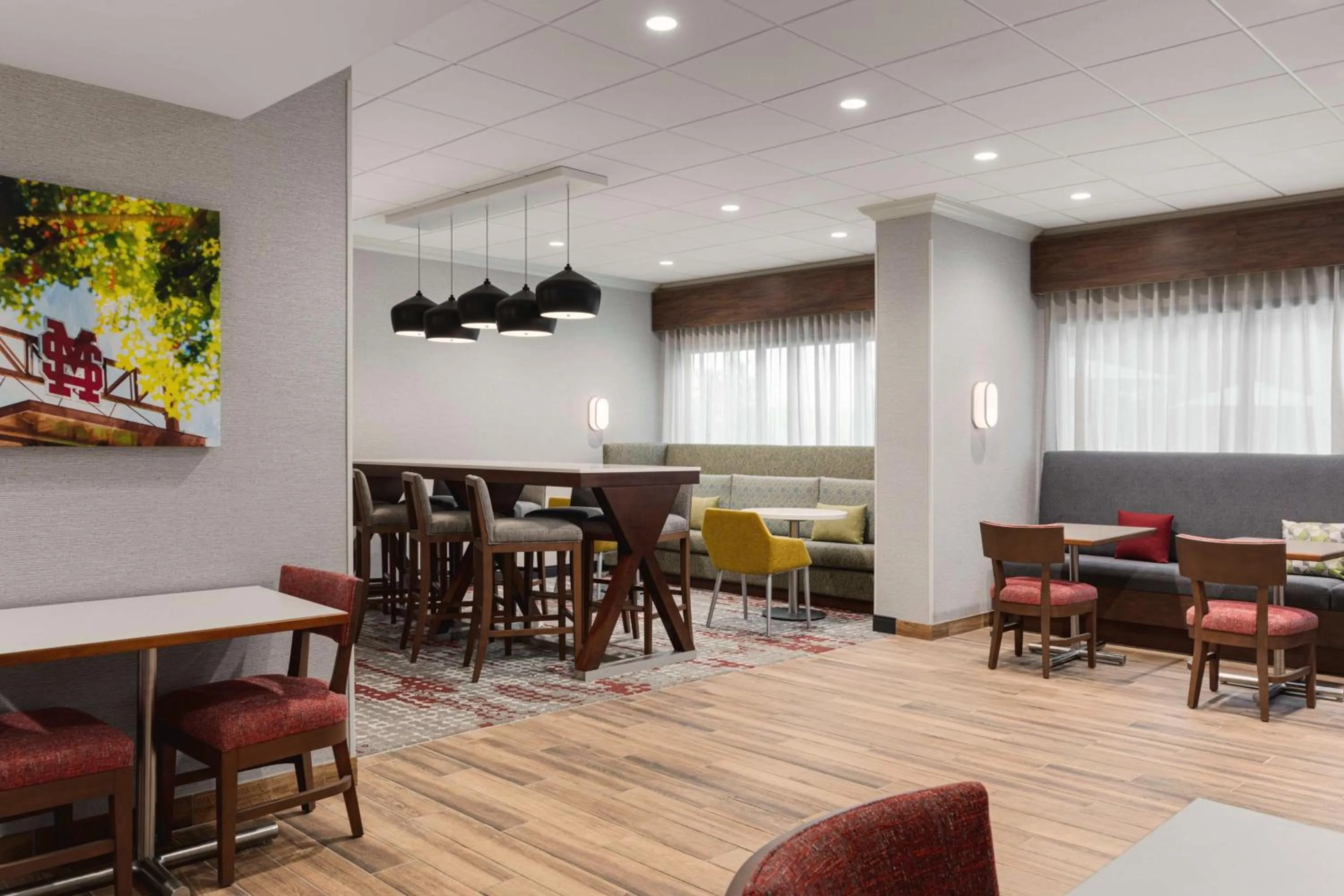 Lobby or reception in Hampton Inn Starkville