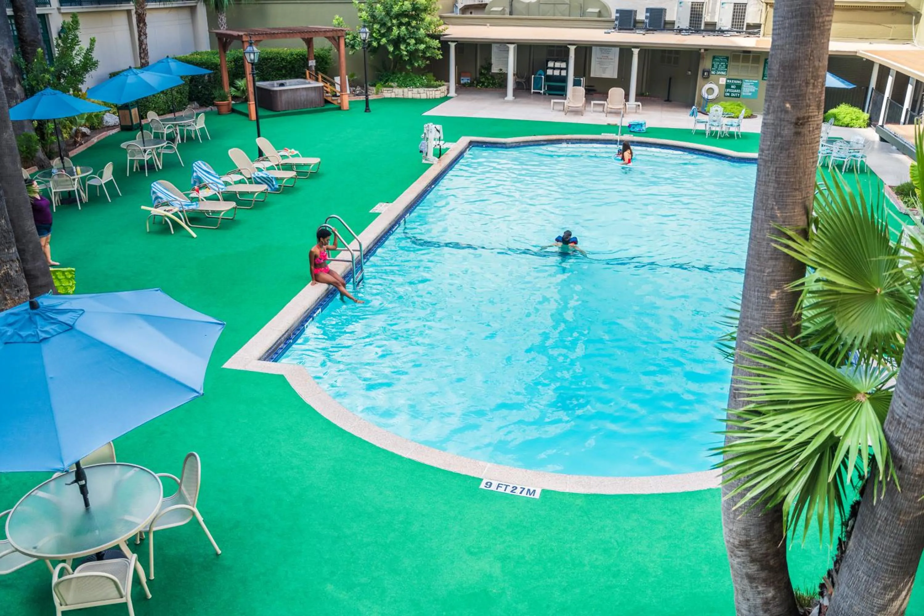 People in Menger Hotel