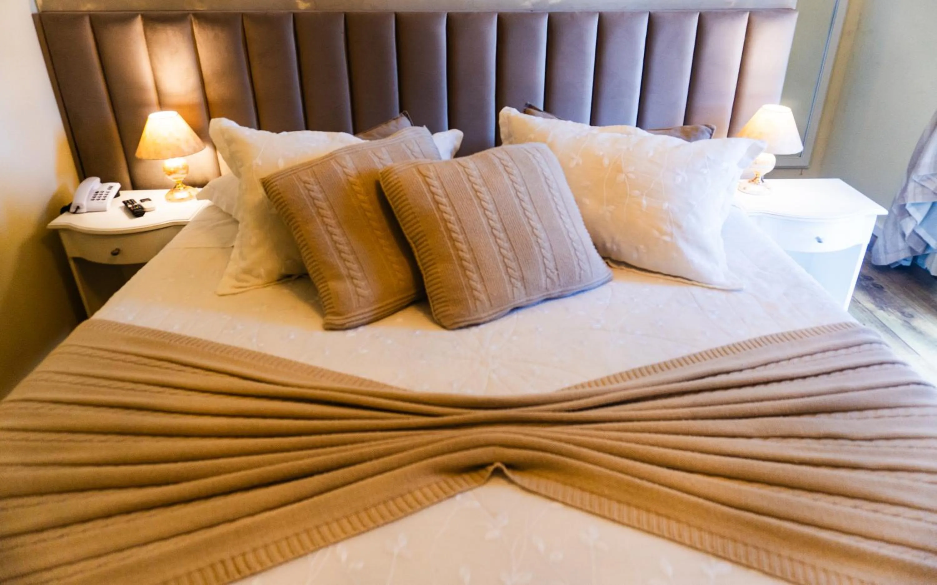 Bed in Pousada dos Anjos