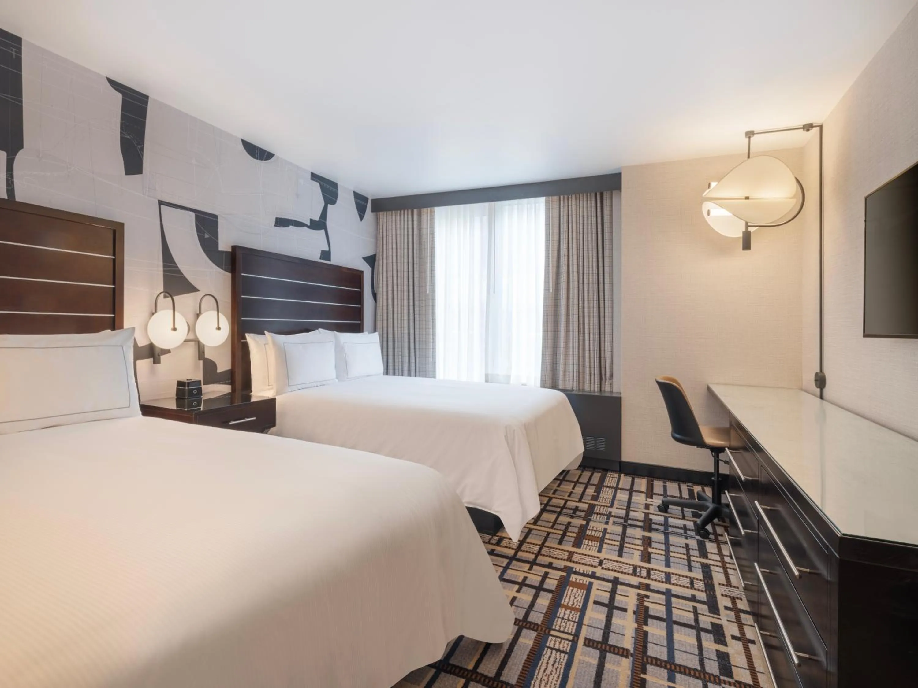 Bed in Hilton New York Fashion District