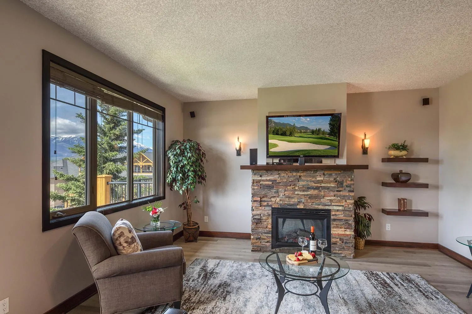 Living room in Bighorn Meadows Resort