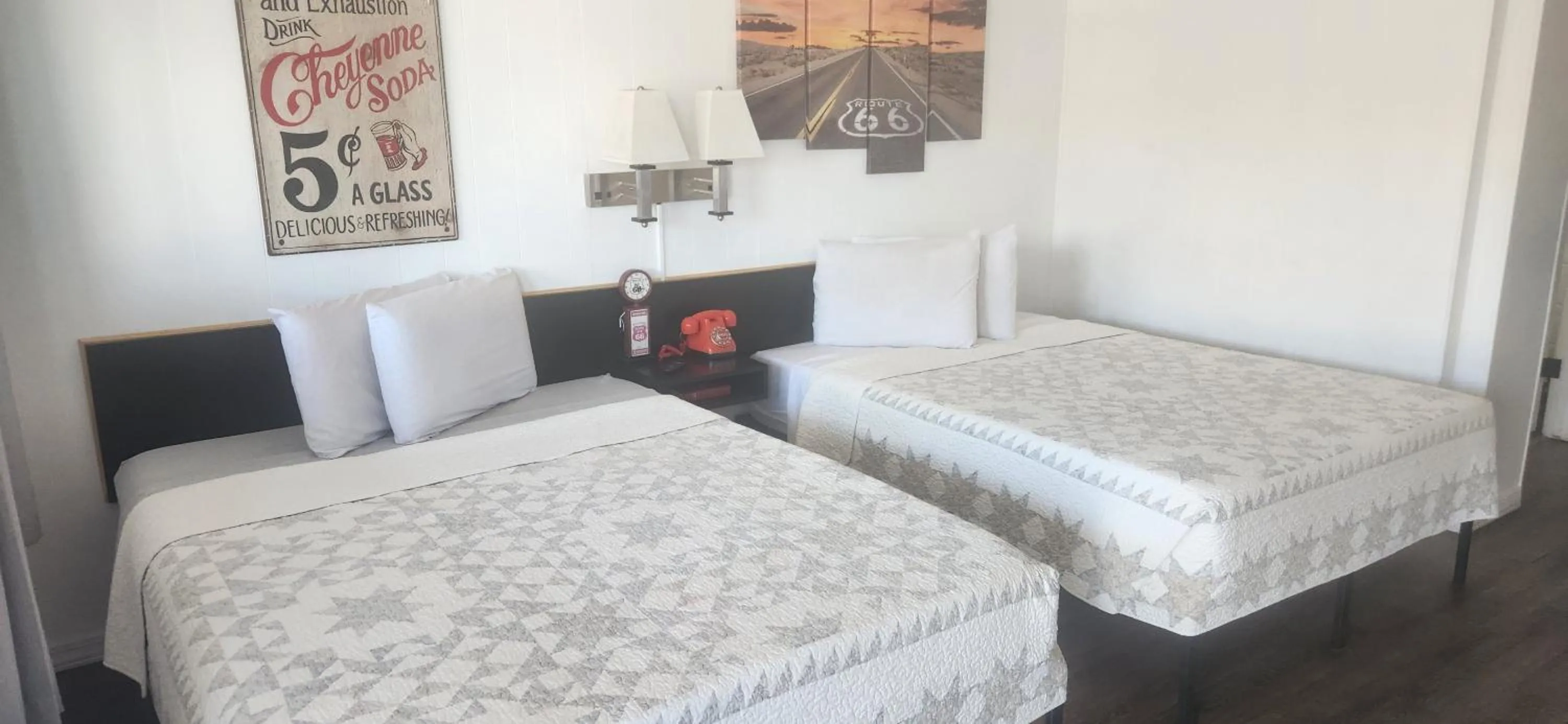 Bed in Brad's Desert Inn