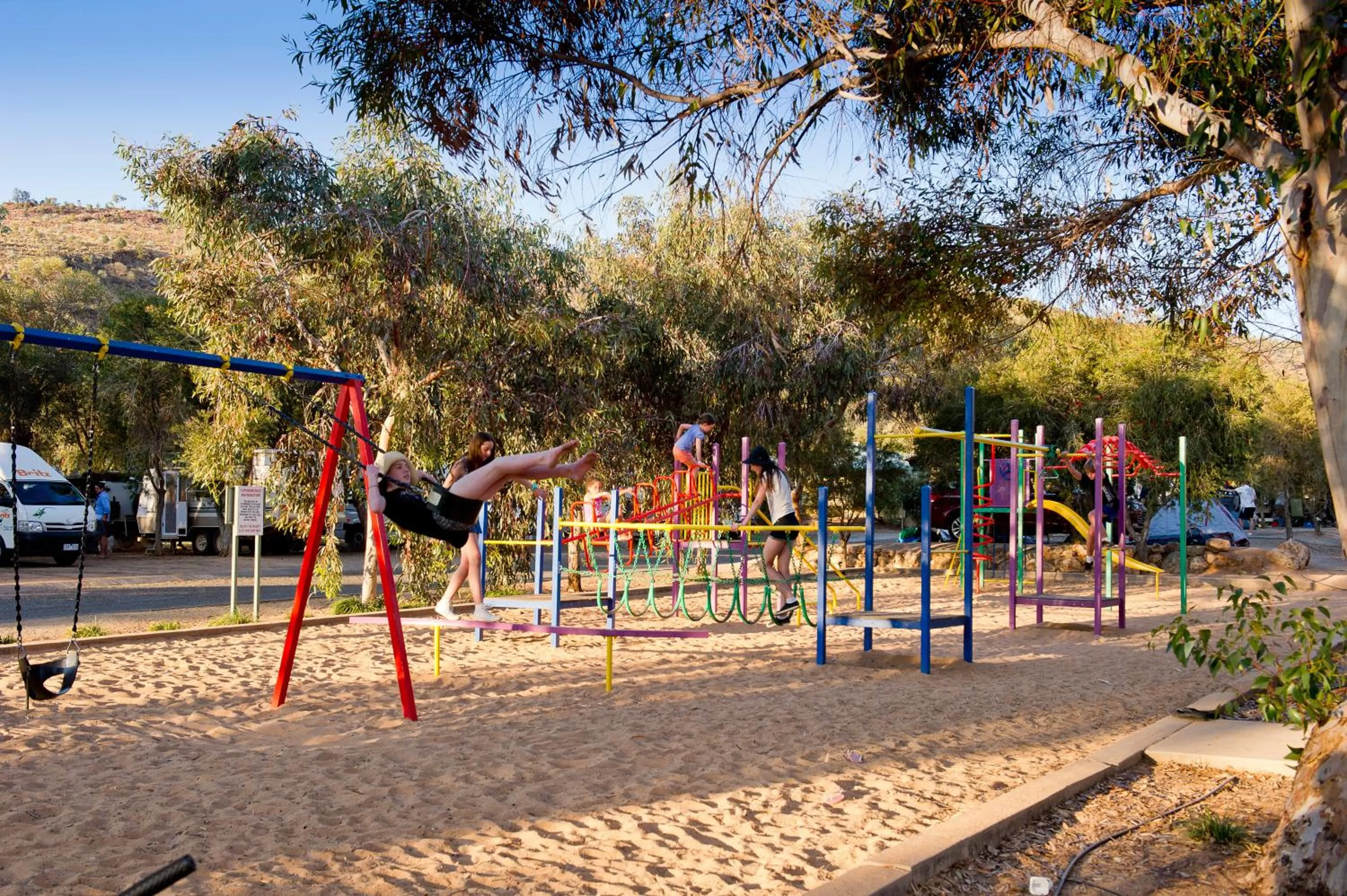 Children play ground in Discovery Parks - Alice Springs