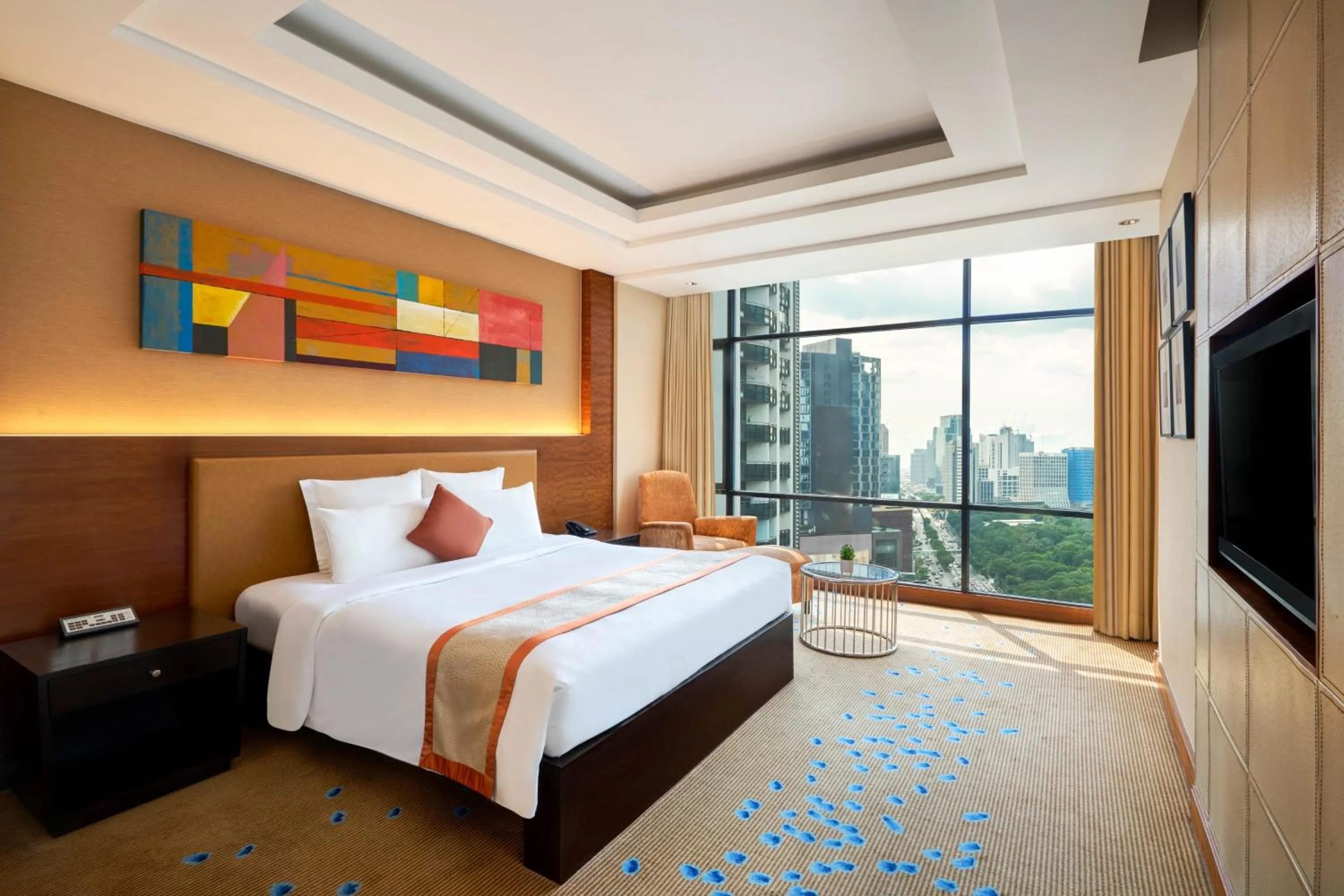 View (from property/room), Bed in AETAS lumpini