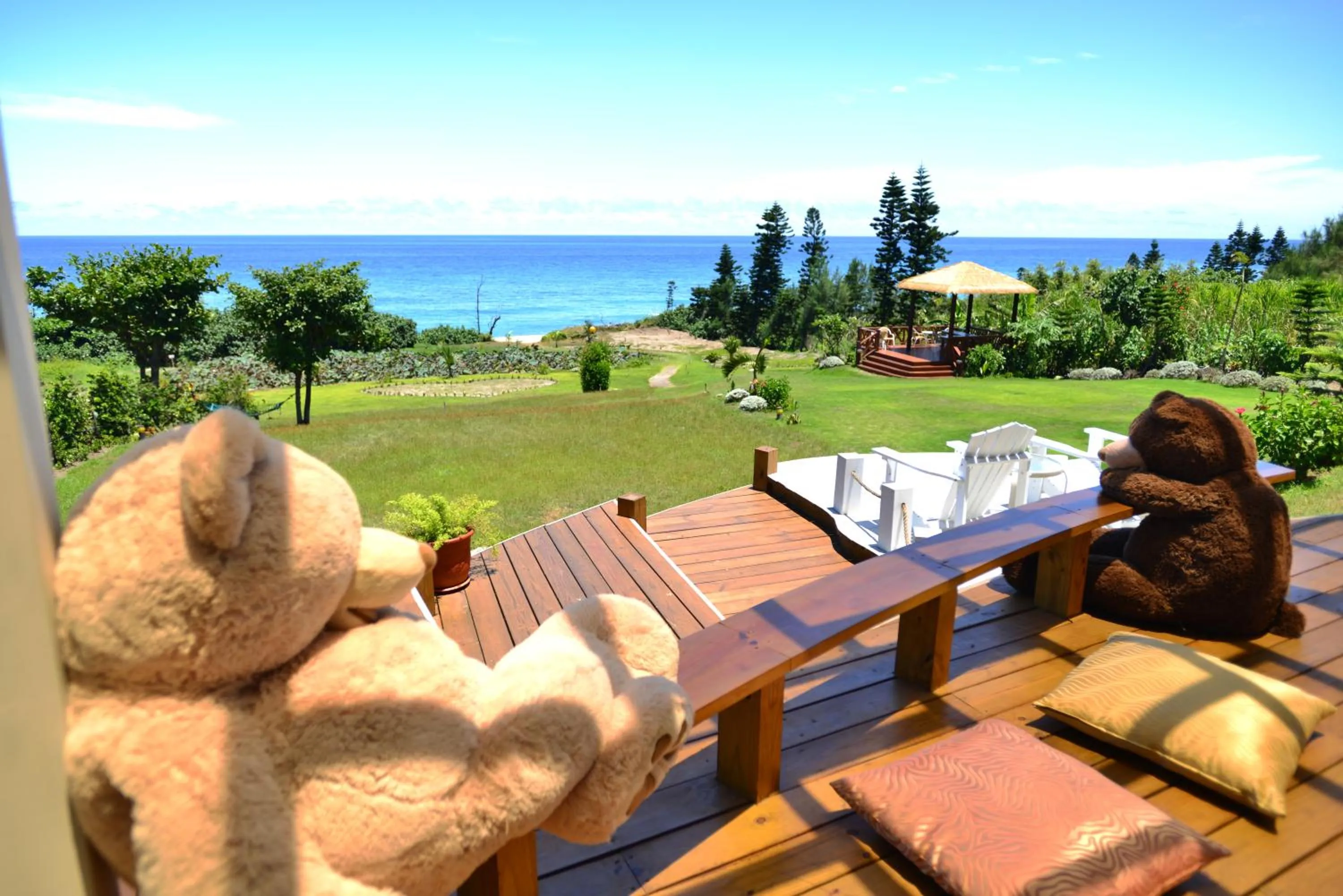 Seating area in Hai Yue Homestay