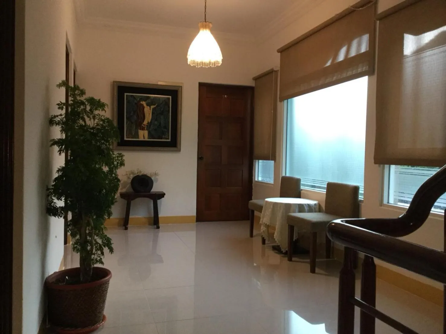 Seating area in Hai Yue Homestay
