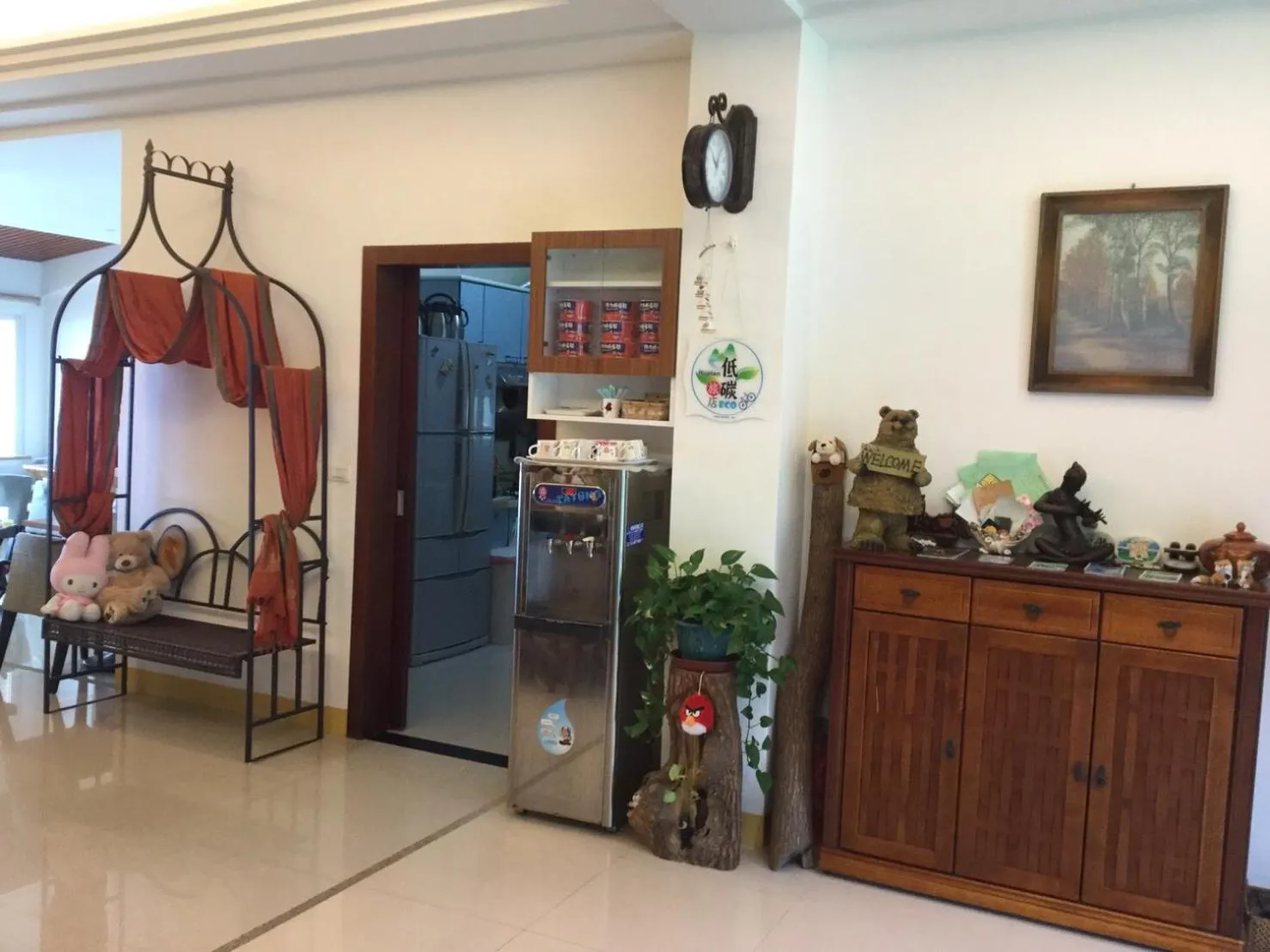 Kitchen or kitchenette in Hai Yue Homestay