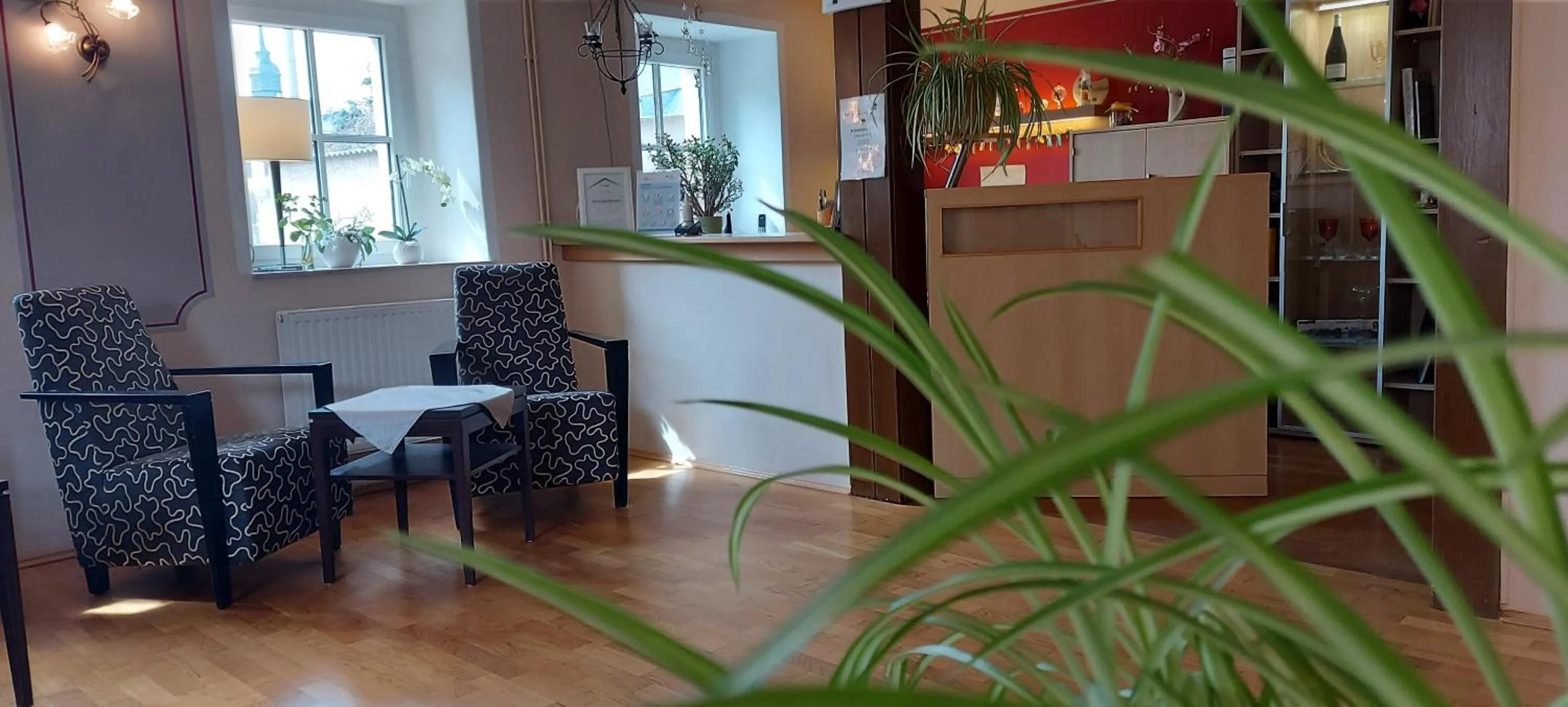 Lobby or reception in Hotel "Pension Marlis"