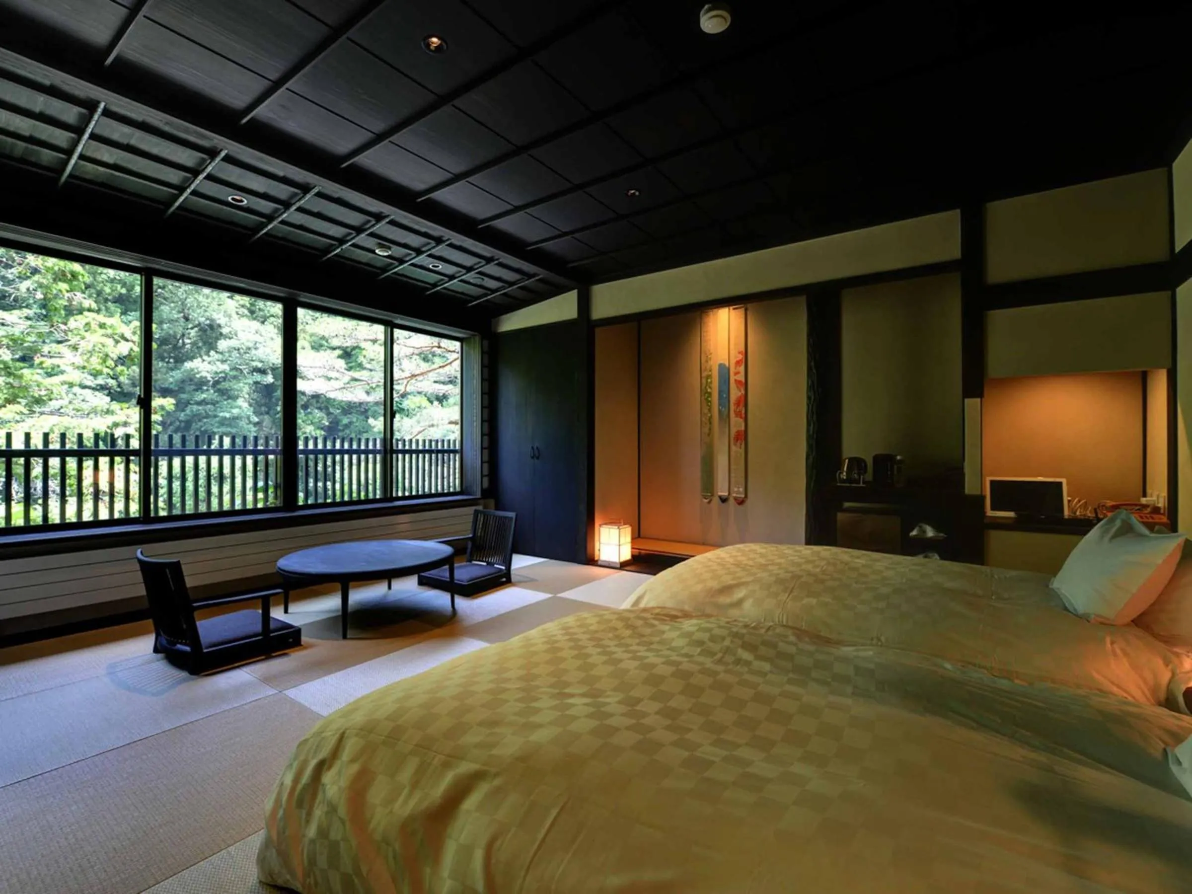Photo of the whole room, Bed in Kyousen