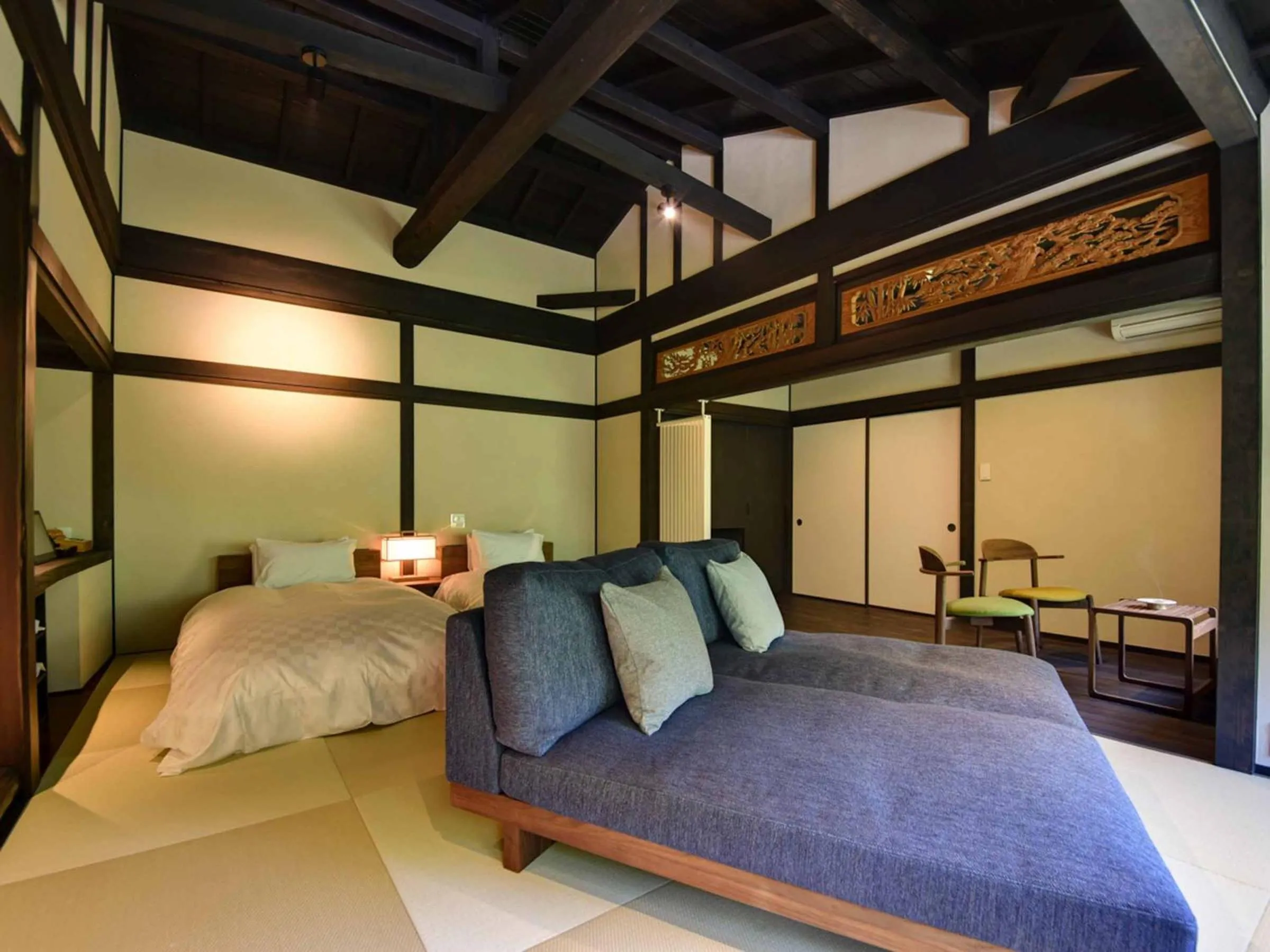 Photo of the whole room, Bed in Kyousen