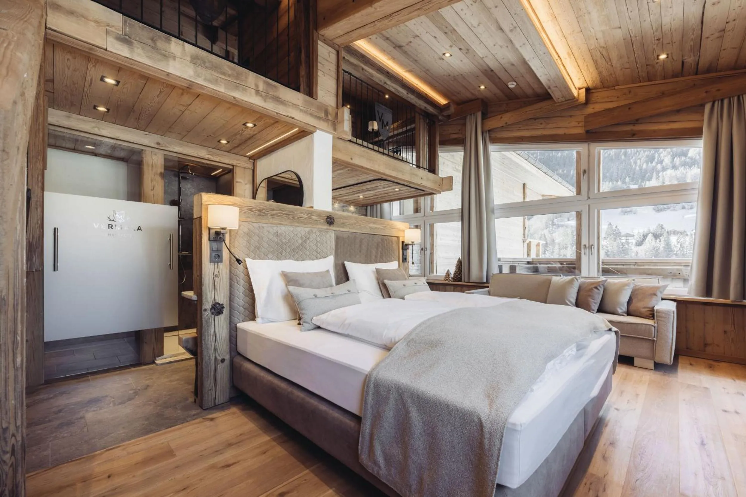Photo of the whole room, Bed in Genusshotel Vermala Montafon