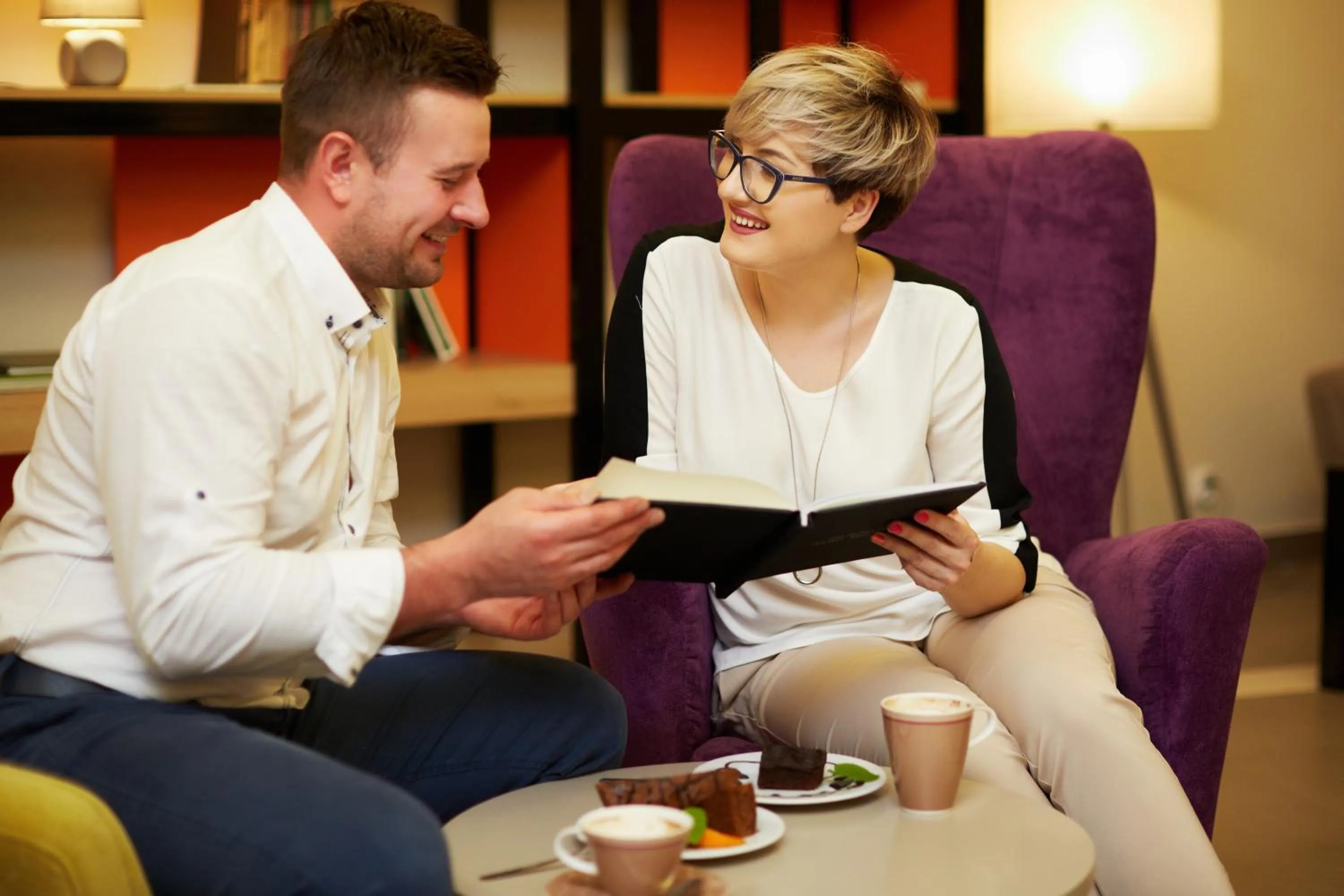 Library in Vestil Hotel