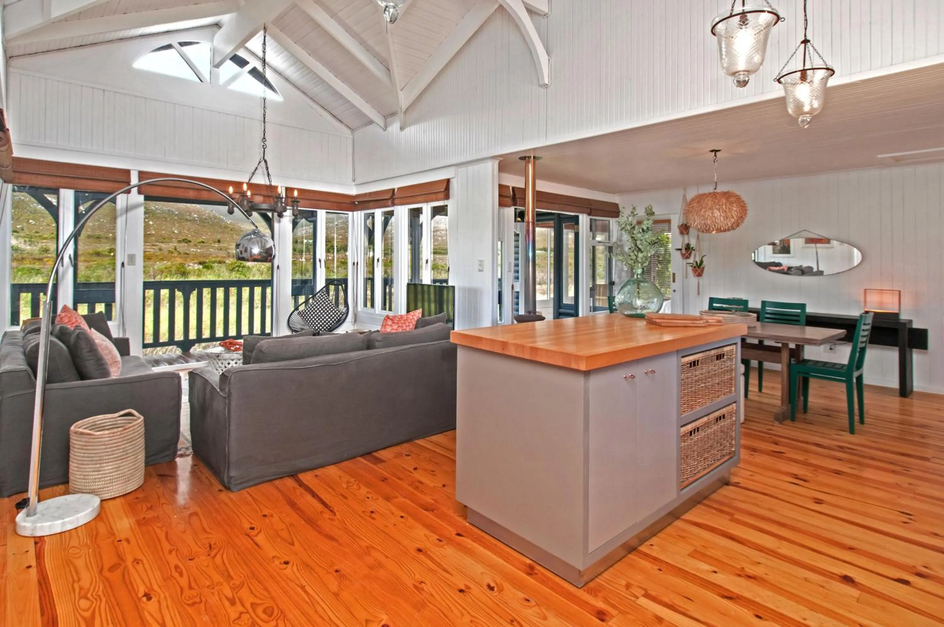 Living room in Moon River House