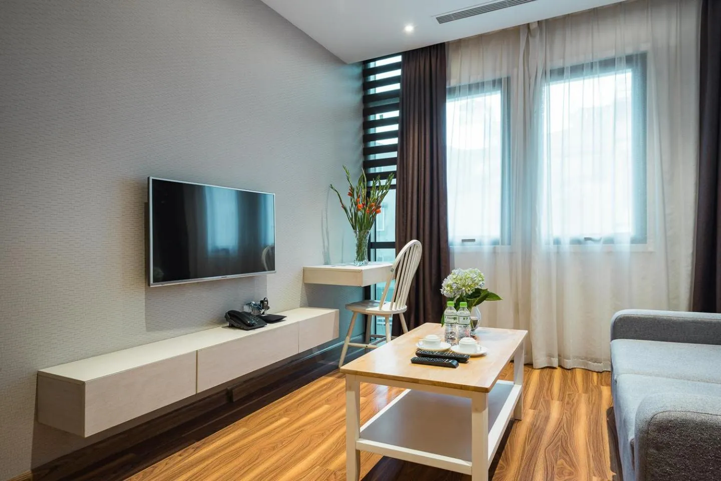 Living room in Ficus Suites