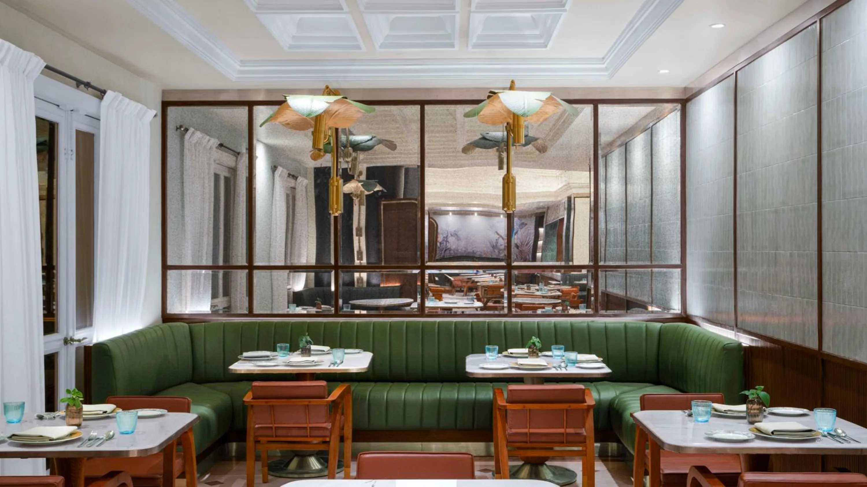 Dining area in Hilton Mumbai International Airport Hotel