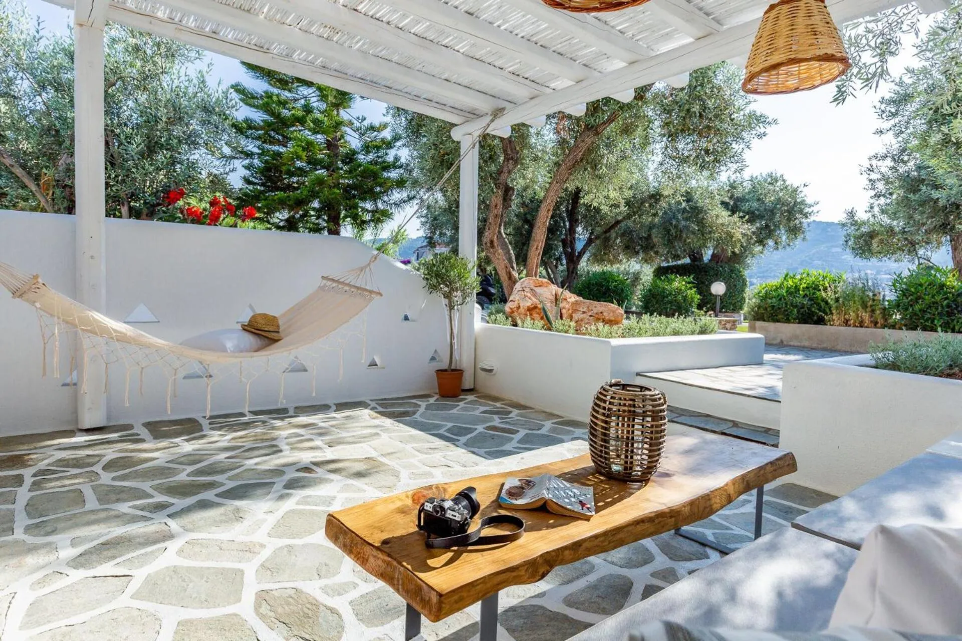 Patio in Evlalia Studios & Villas