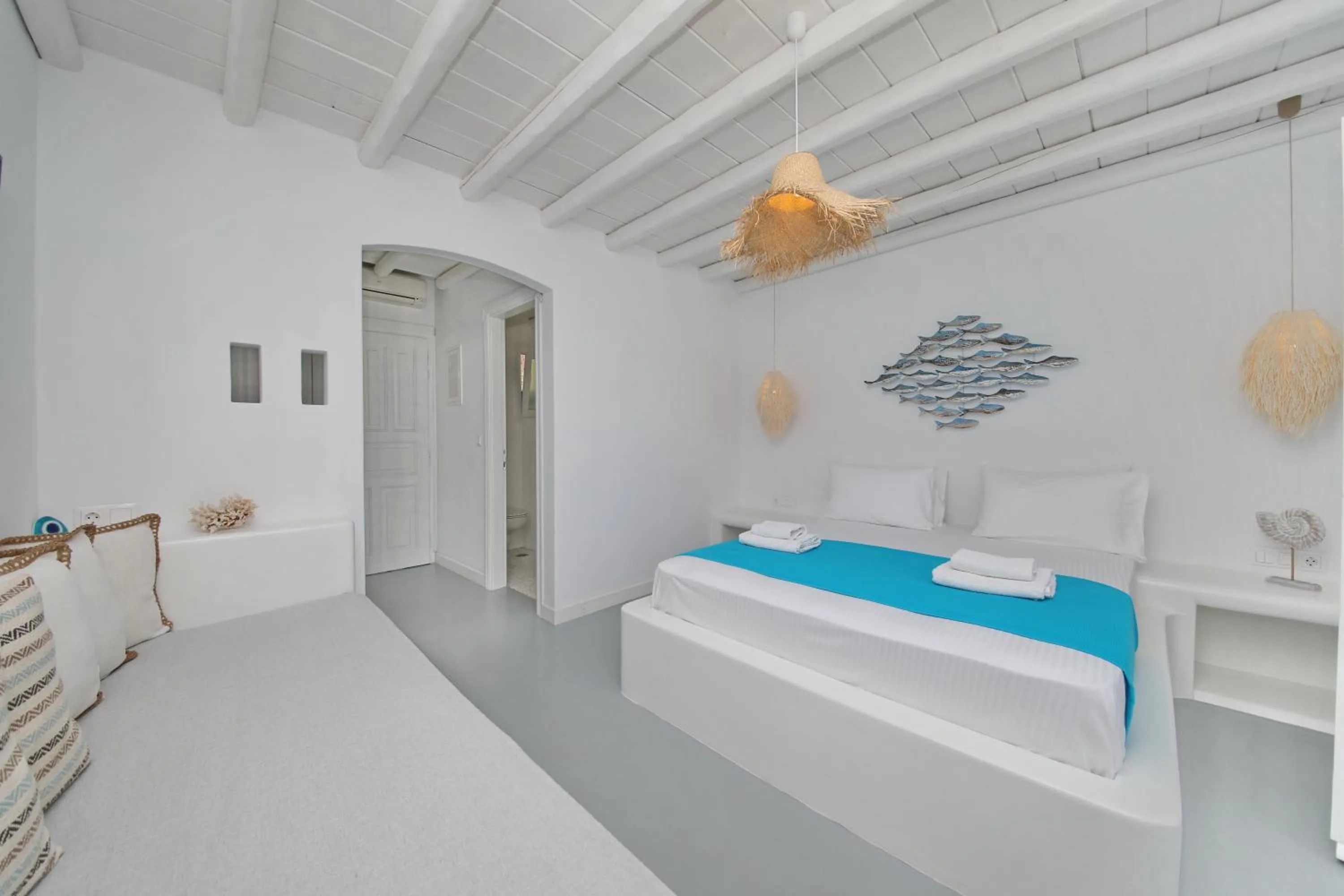 Bedroom, Bed in Evlalia Studios & Villas