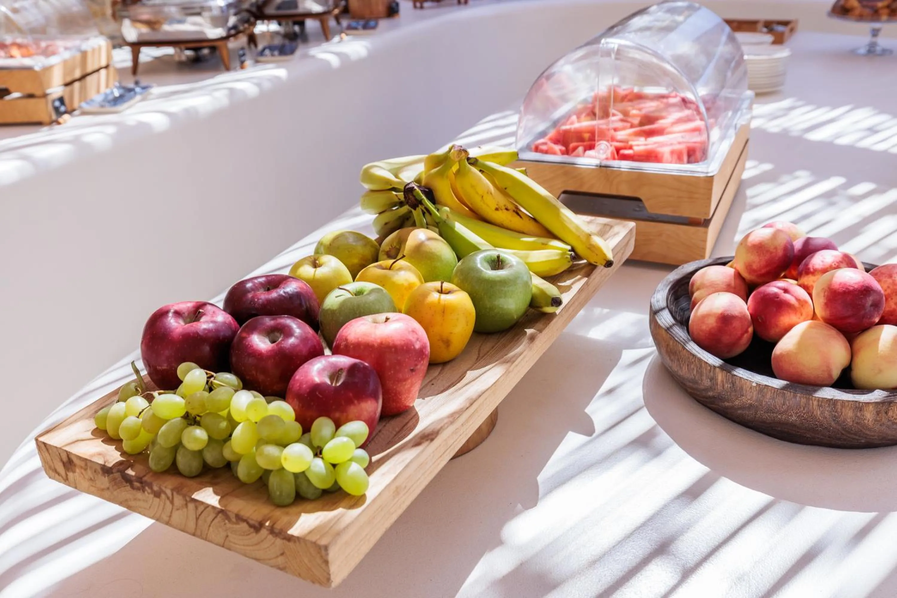 Buffet breakfast in Evlalia Studios & Villas