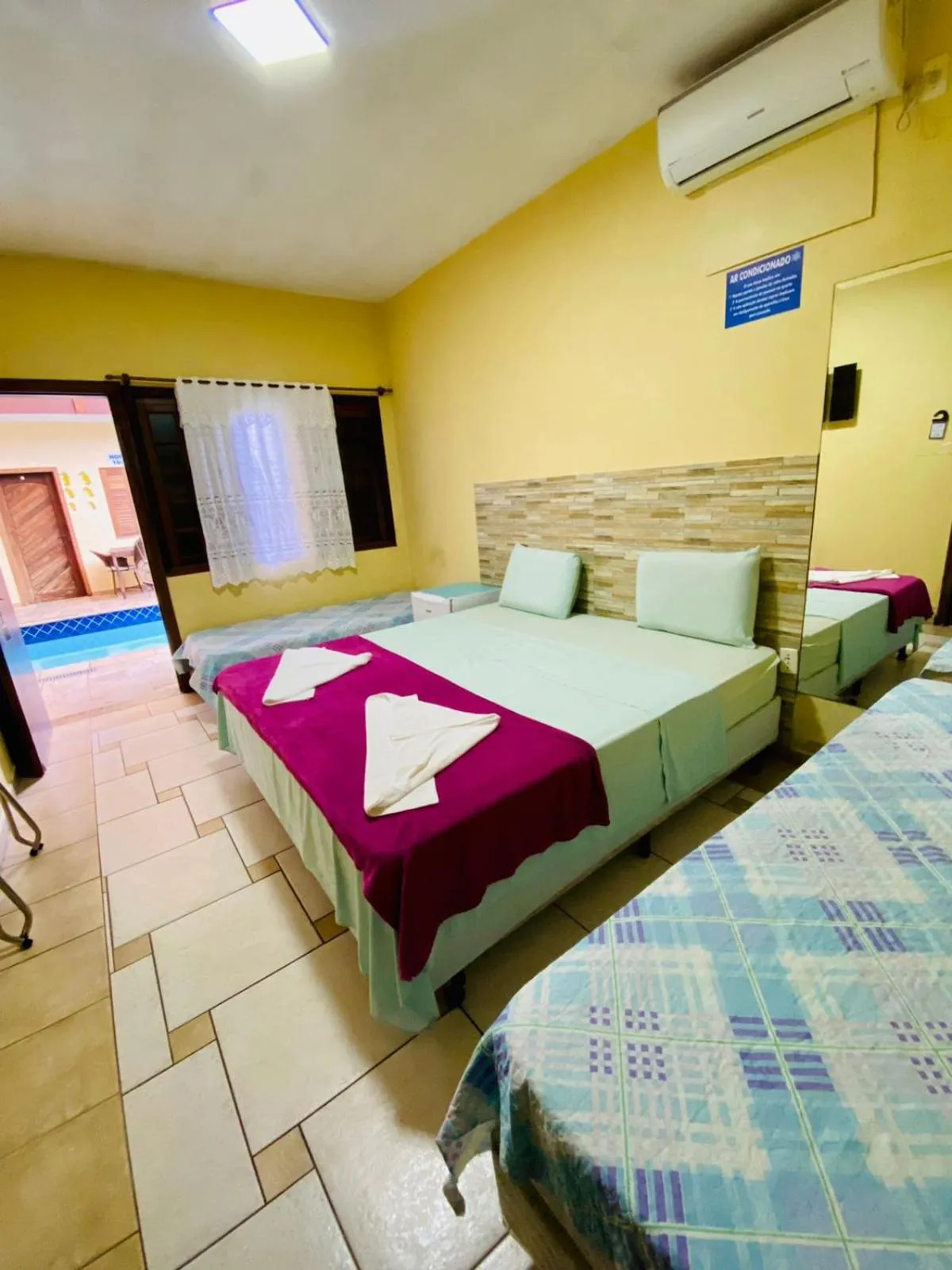 Bed in Pousada Solarium UNIDADE 1 ECONOMICA-BÁSICA