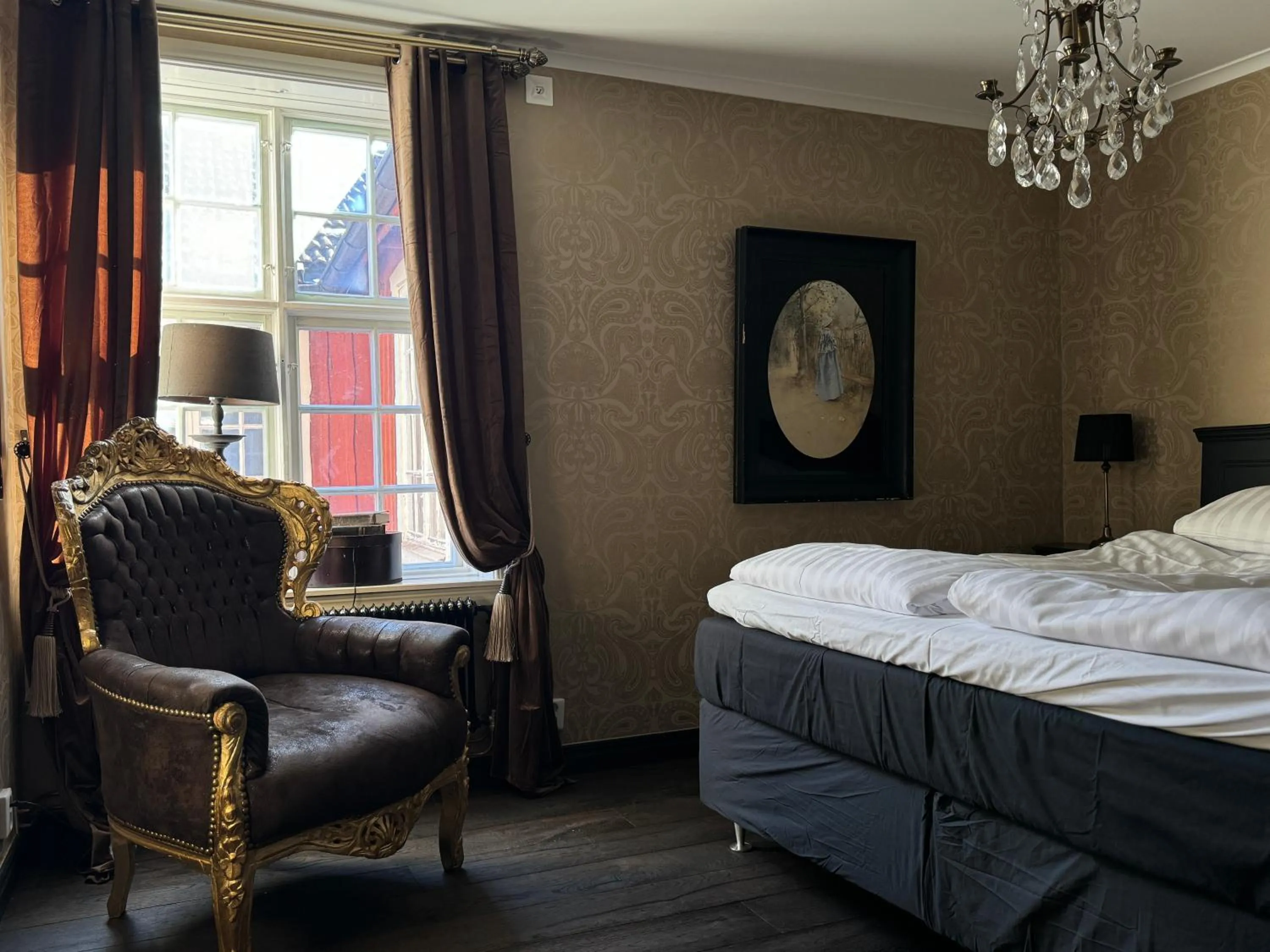 Photo of the whole room, Bed in Hotell Vaxblekaregården