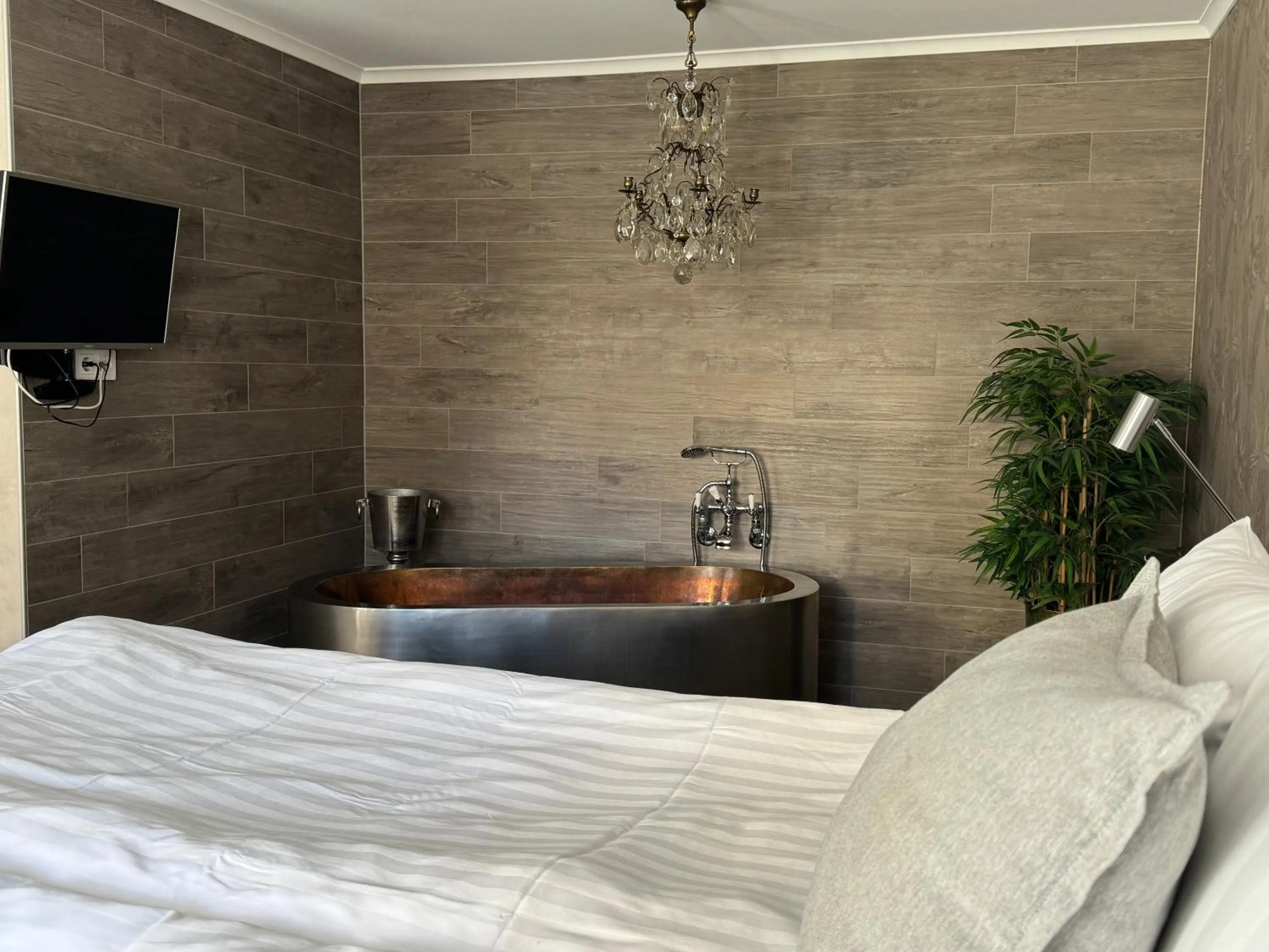 Photo of the whole room, Bed in Hotell Vaxblekaregården