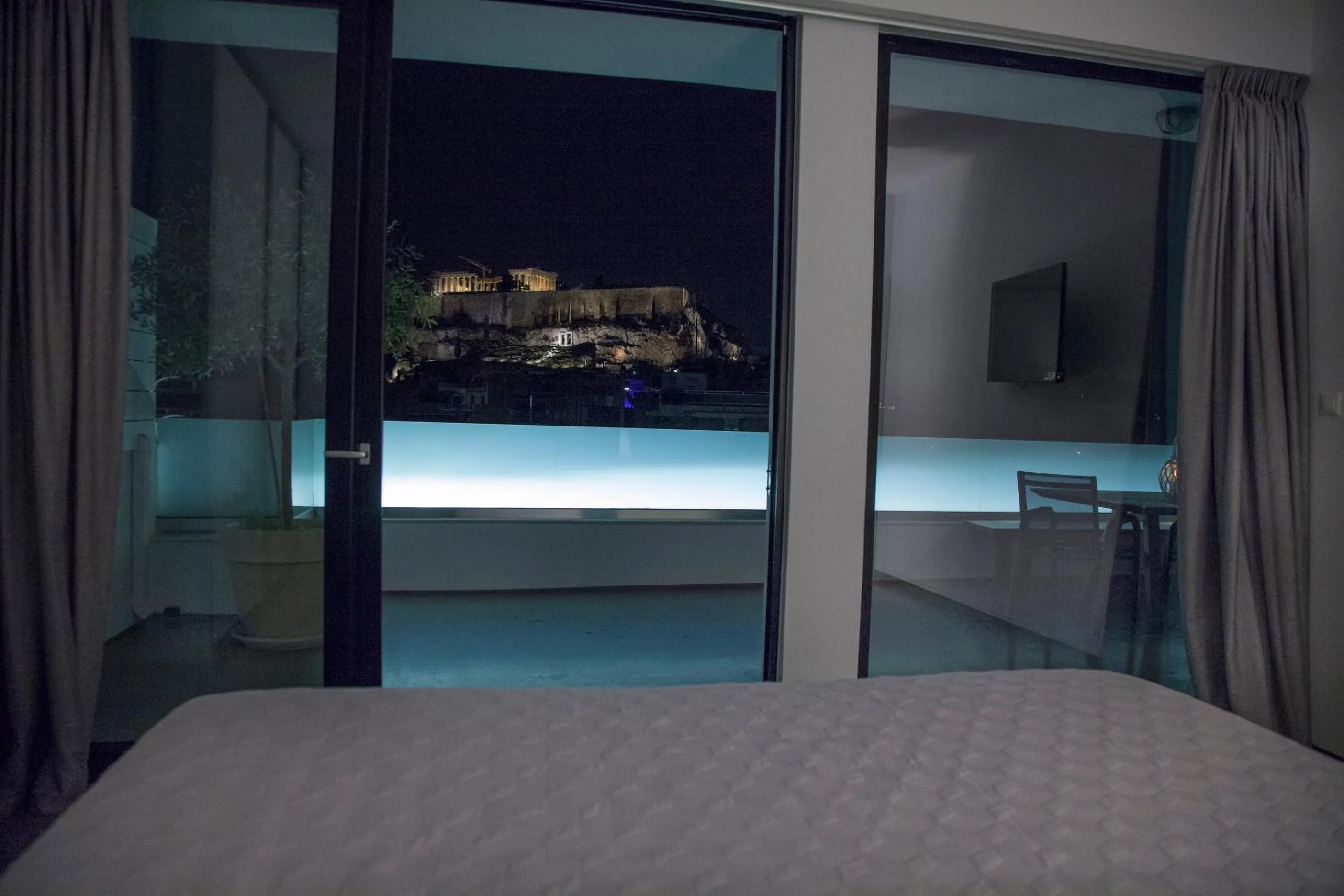 Bedroom, Bed in Luxury Penthouse touching the Acropolis by GHH