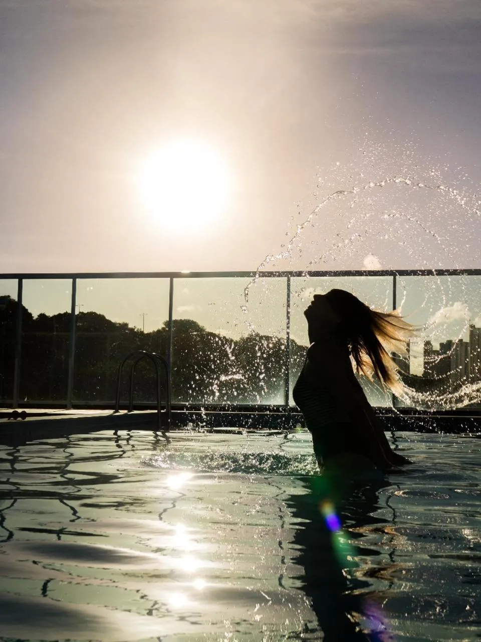 Pool view in Oriental Praia Hotel