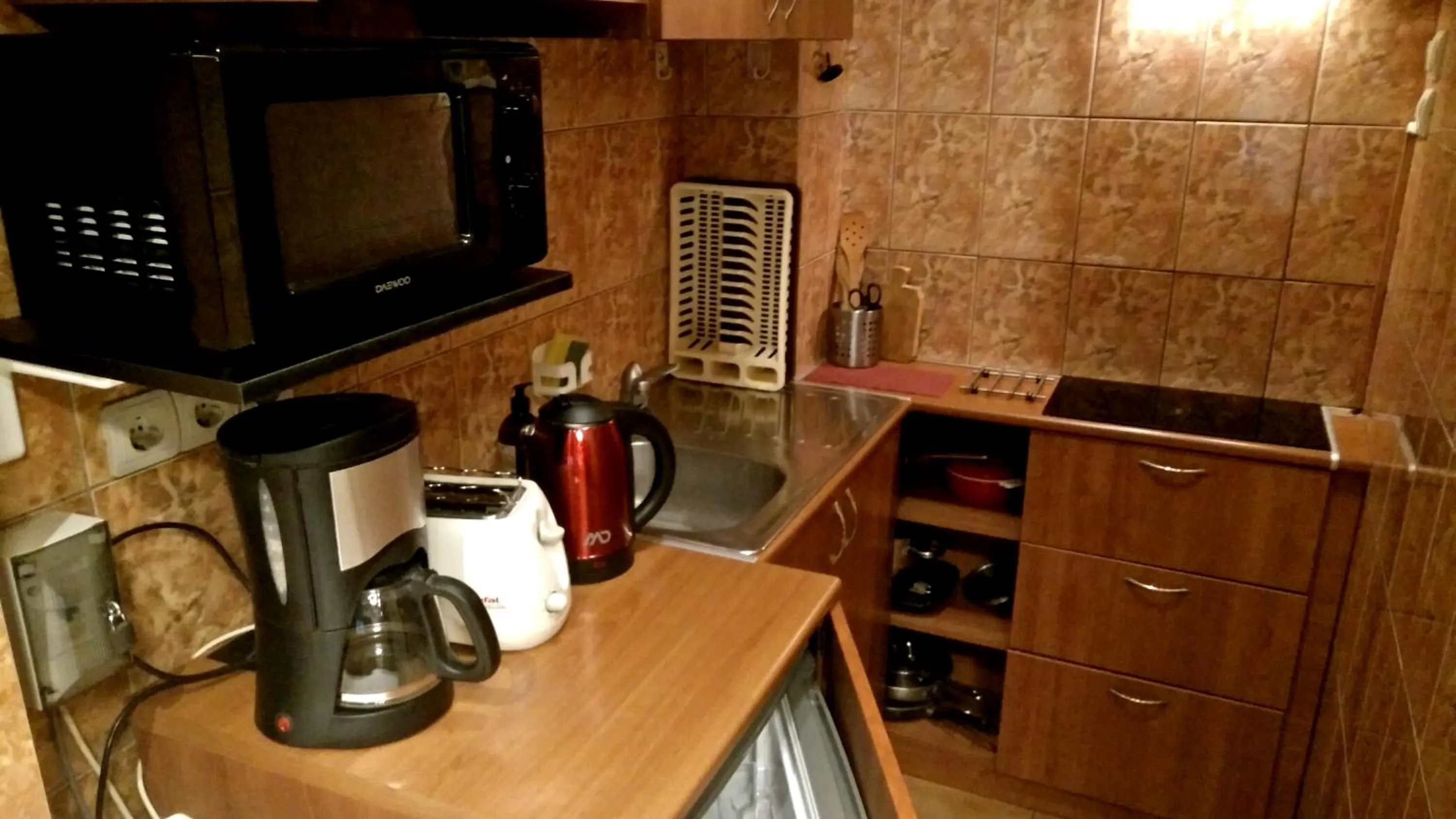 Kitchen or kitchenette in RomPromo Plus Accommodation