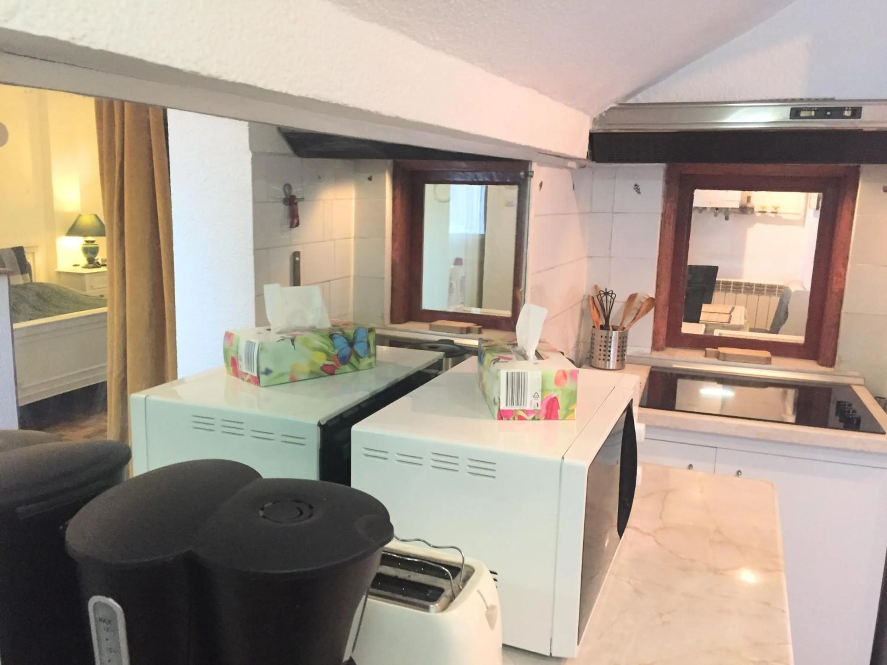 Kitchen or kitchenette in RomPromo Plus Accommodation