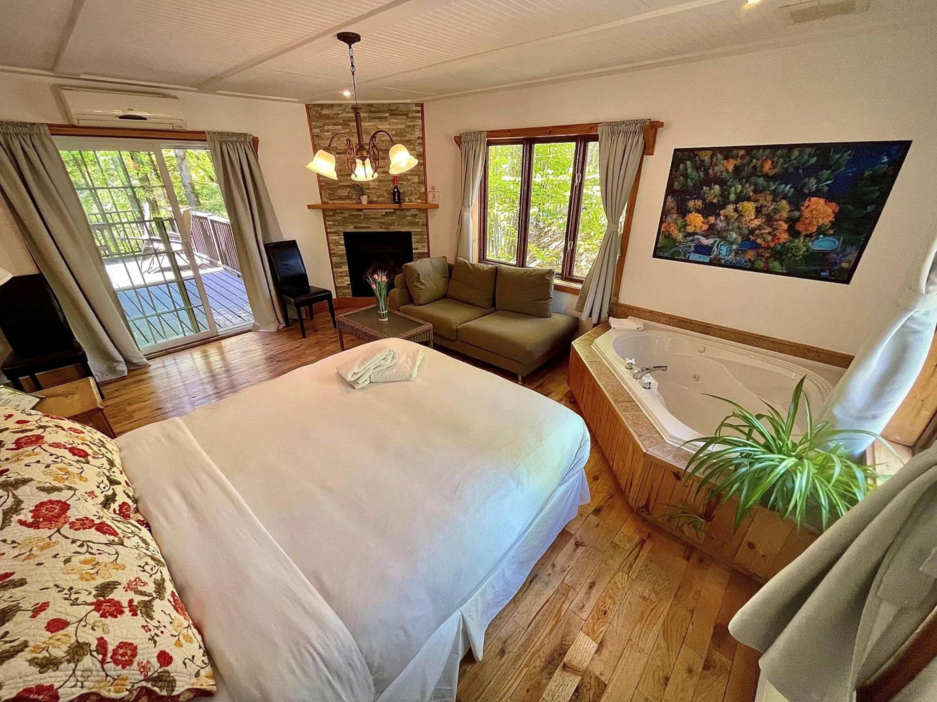 Bed in Auberge Spa & Beaux Reves