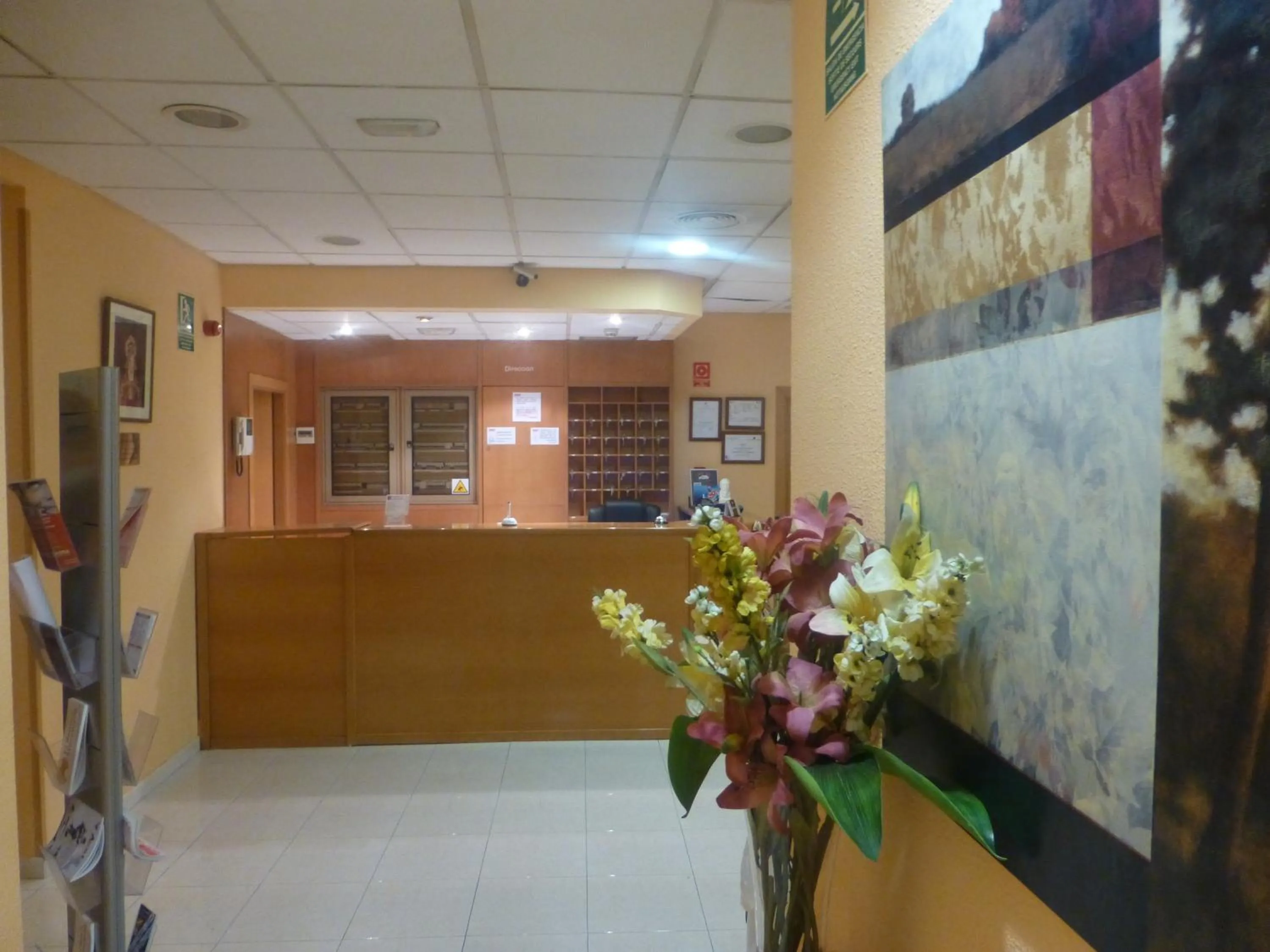 Lobby or reception in Hostal El Val