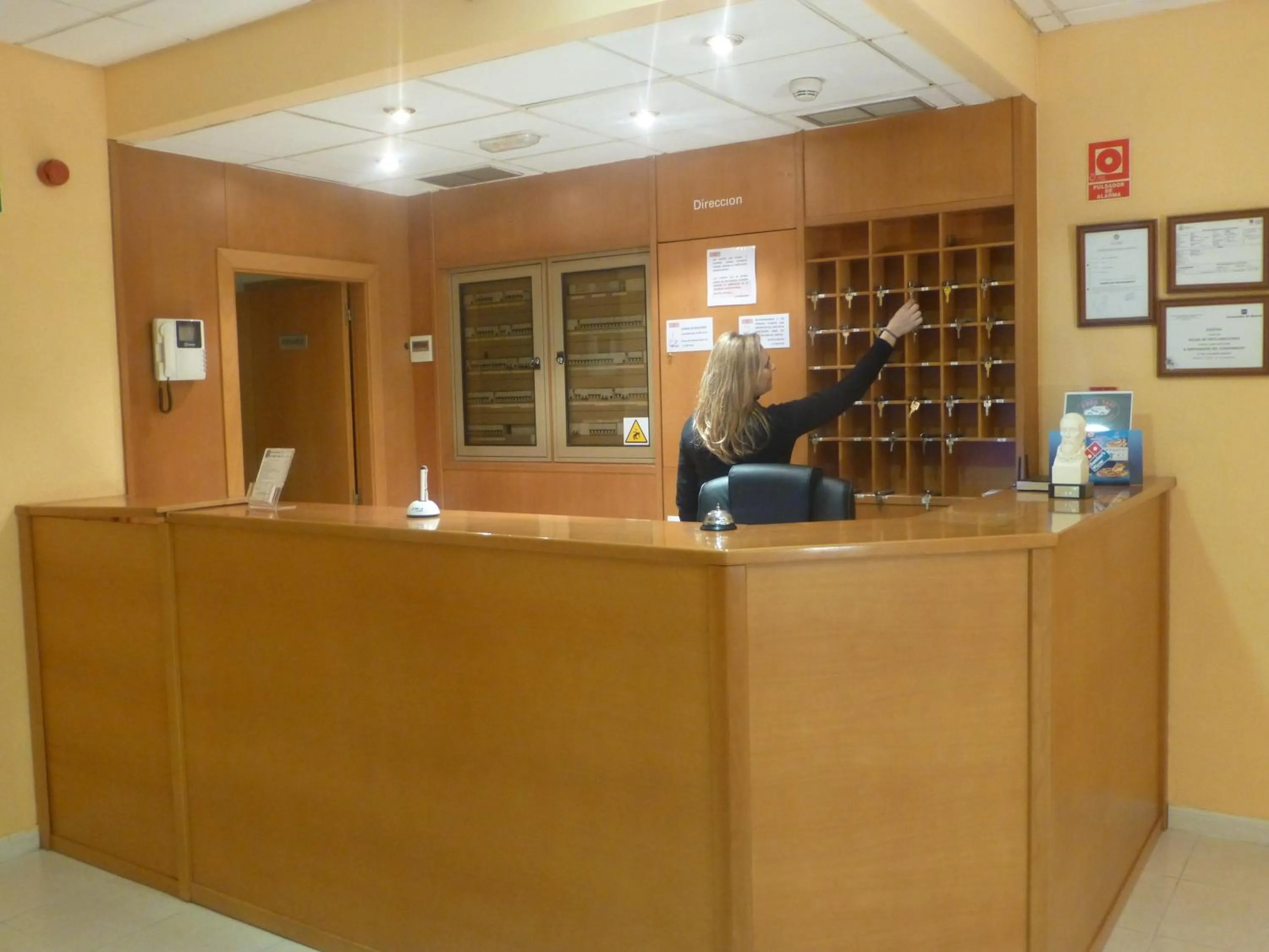 Lobby or reception in Hostal El Val