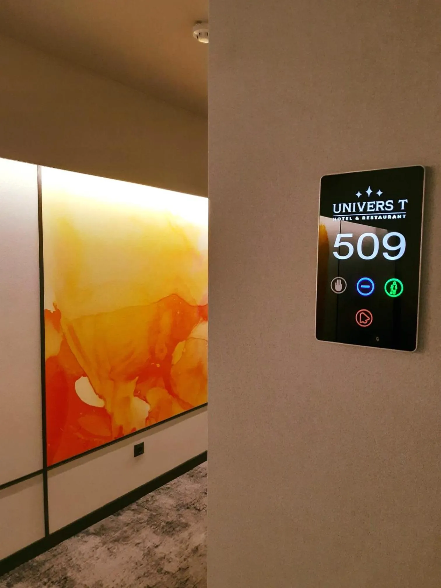 Floor plan in Hotel Univers