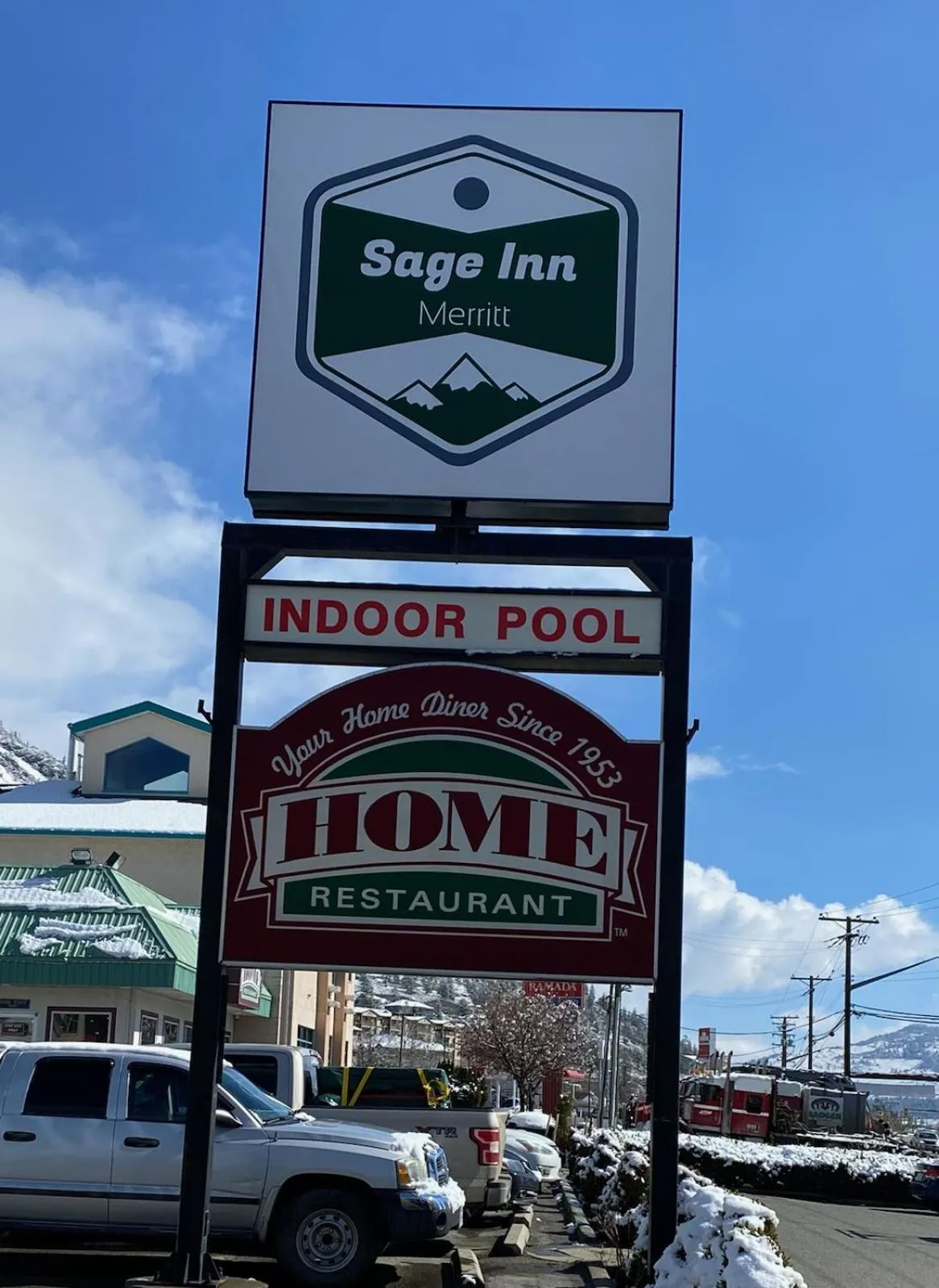 Property logo or sign in Sage Inn Merritt BC