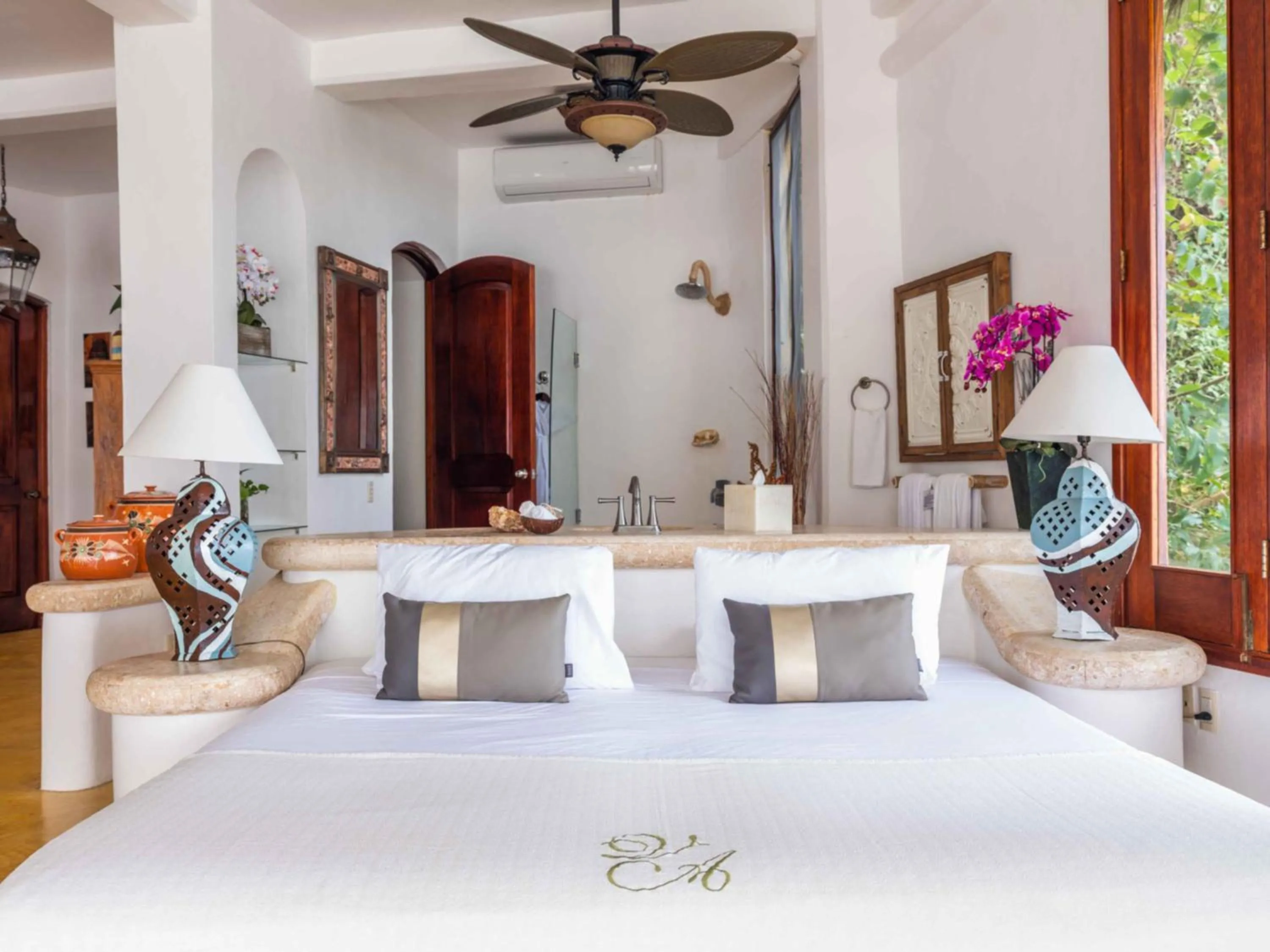 Bed in Villa Amor