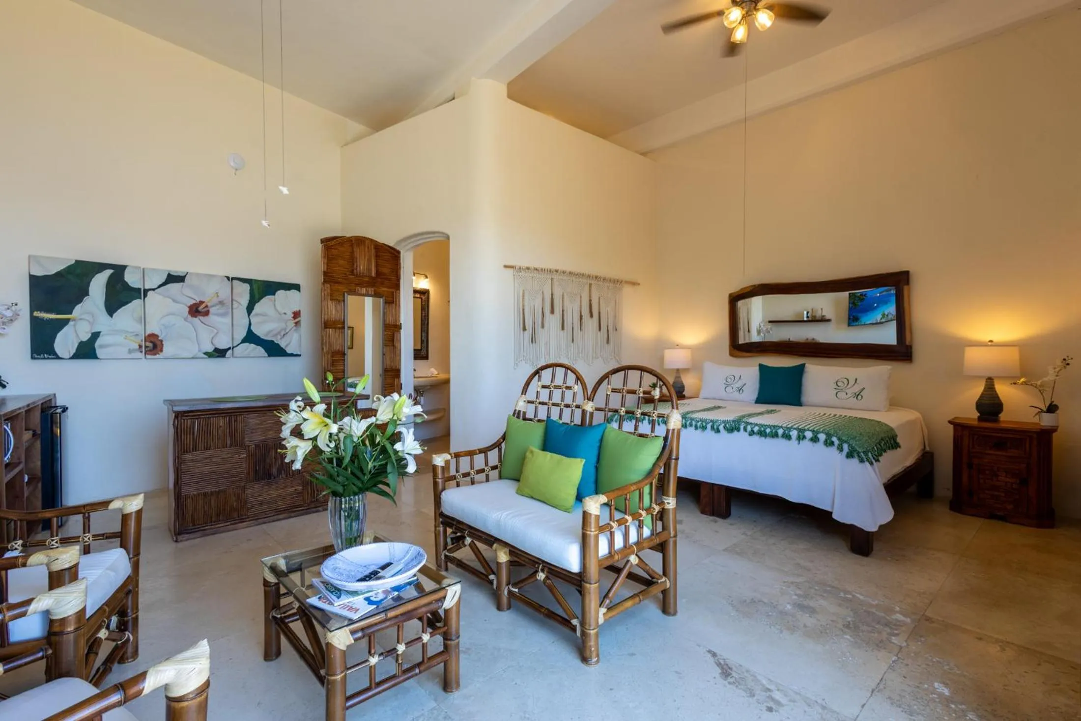 Bed in Villa Amor