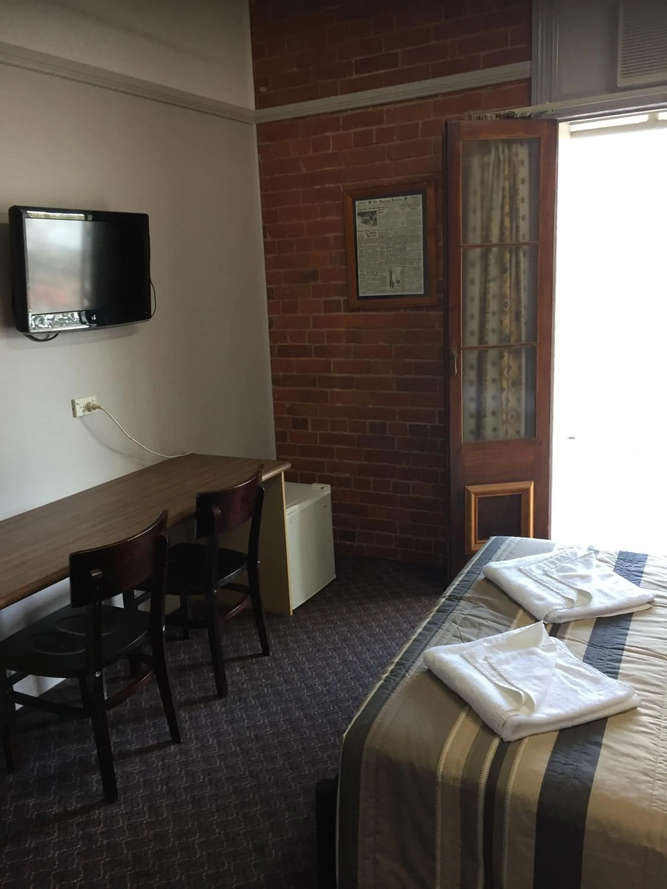 Bed in Heritage Hotel Rockhampton