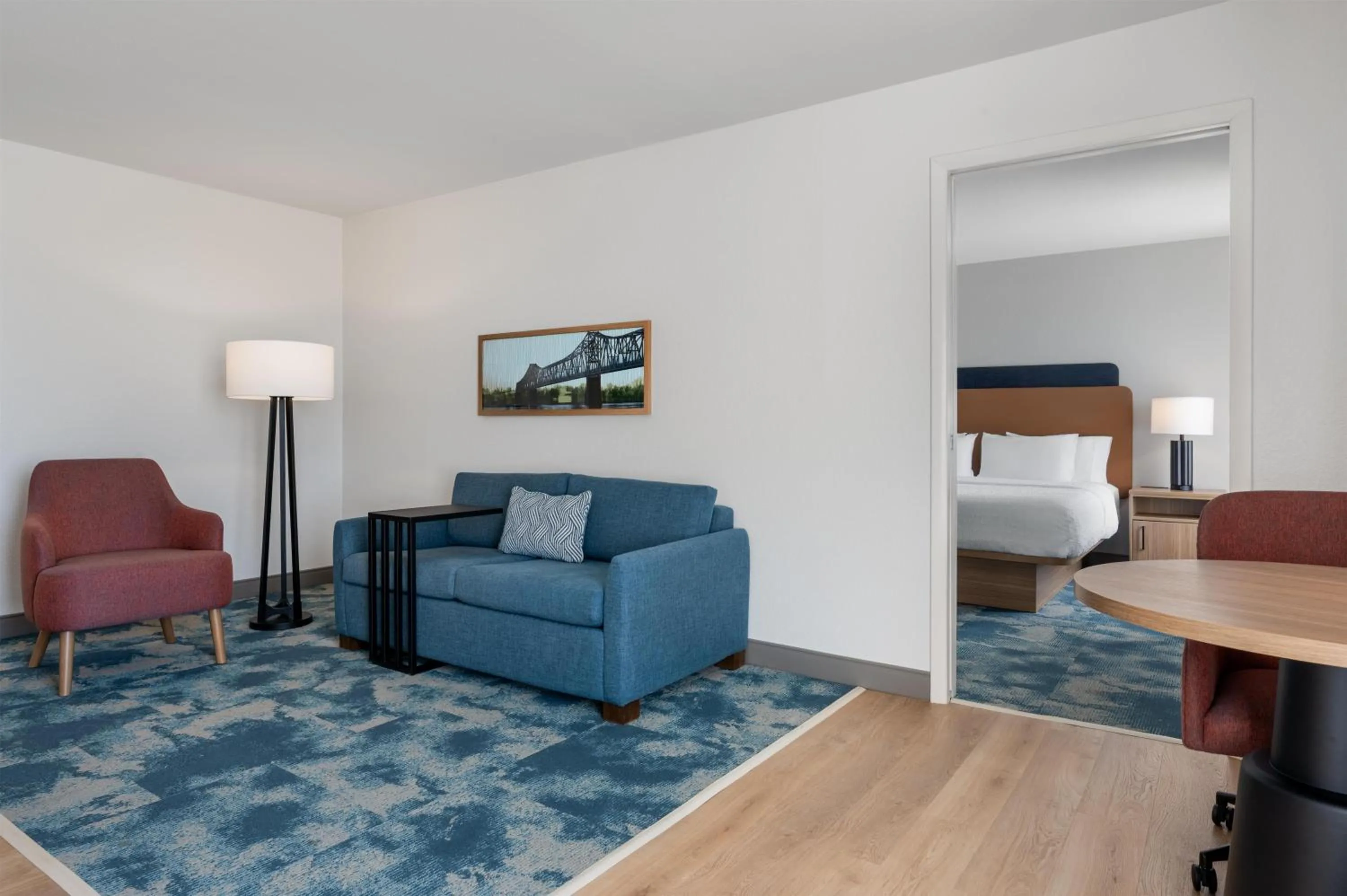 Living room, Bed in Hampton Inn Owensboro