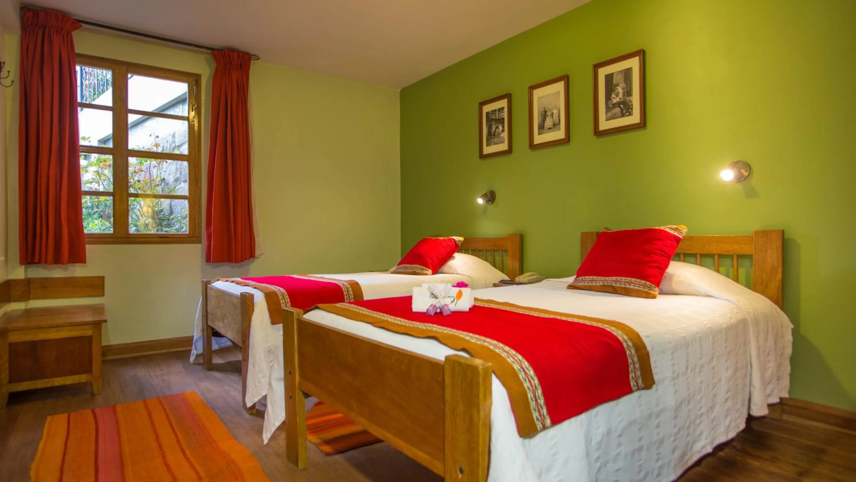 Bed in Eco-Hotel Pension Alemana